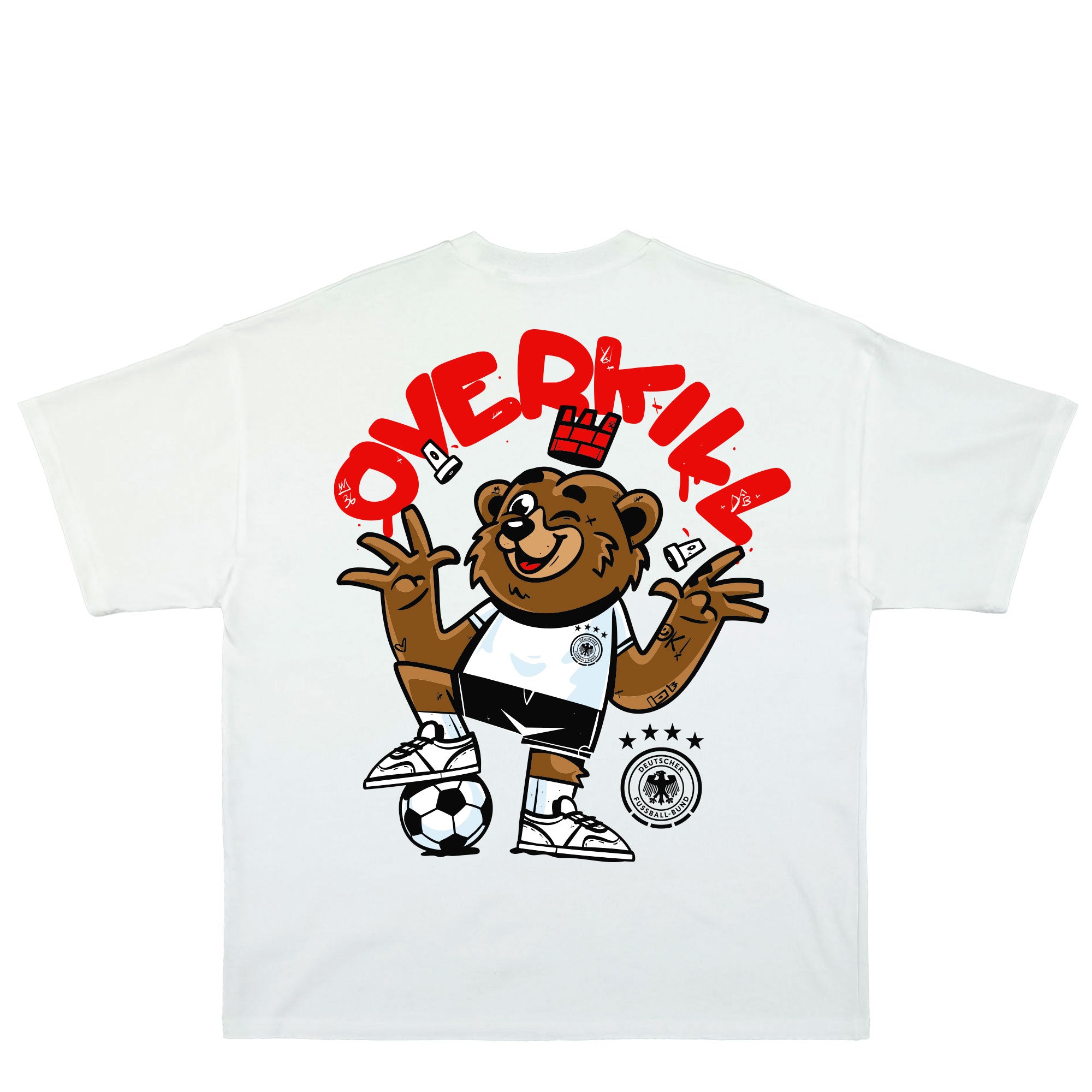 DFB x Overkill DFB Tee White T-Shirts 02-OK-DFB-TEE-WHT Close-up | Overkill