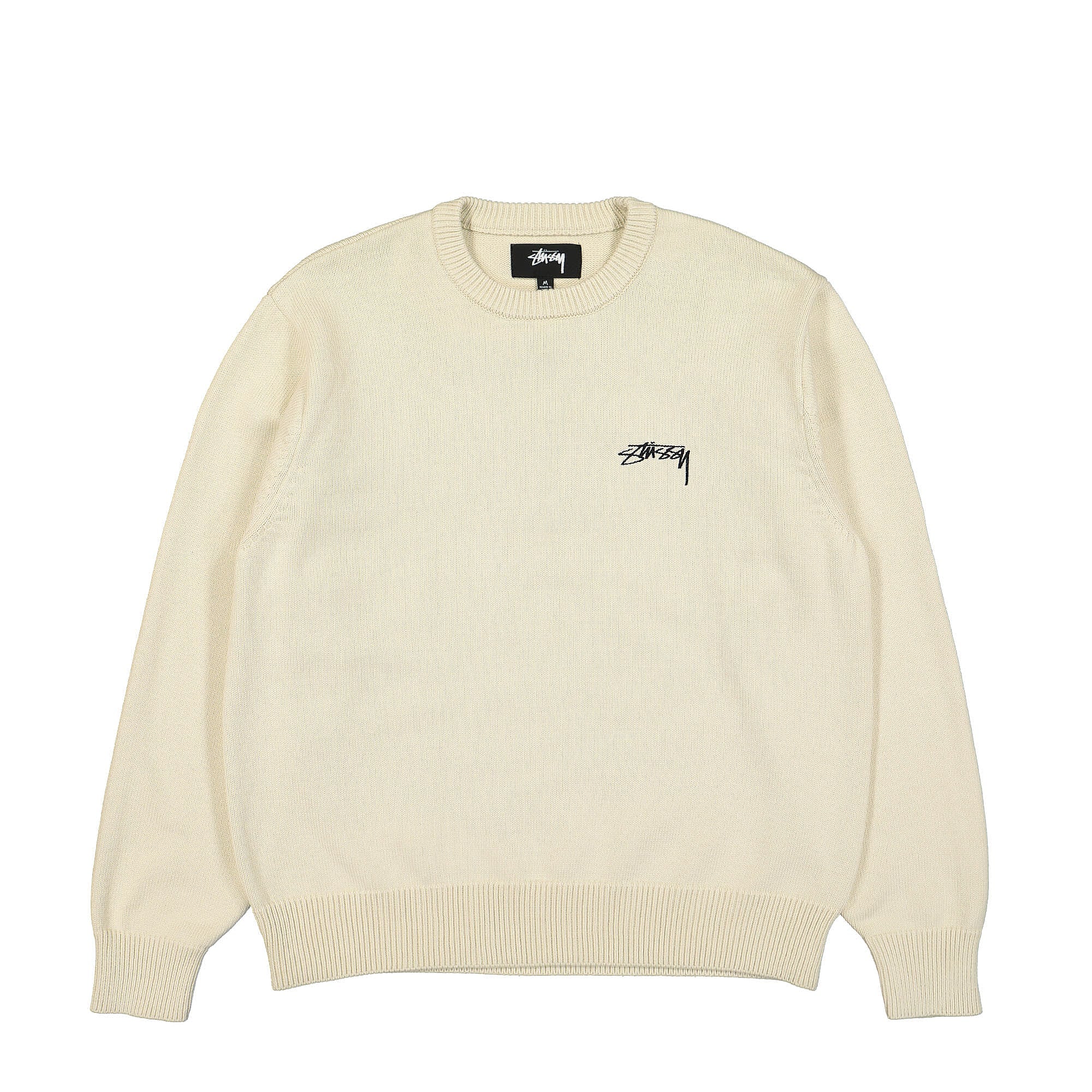 Stussy Care Label Sweater Natural Sweatshirts 117140 / 1002 | Overkill