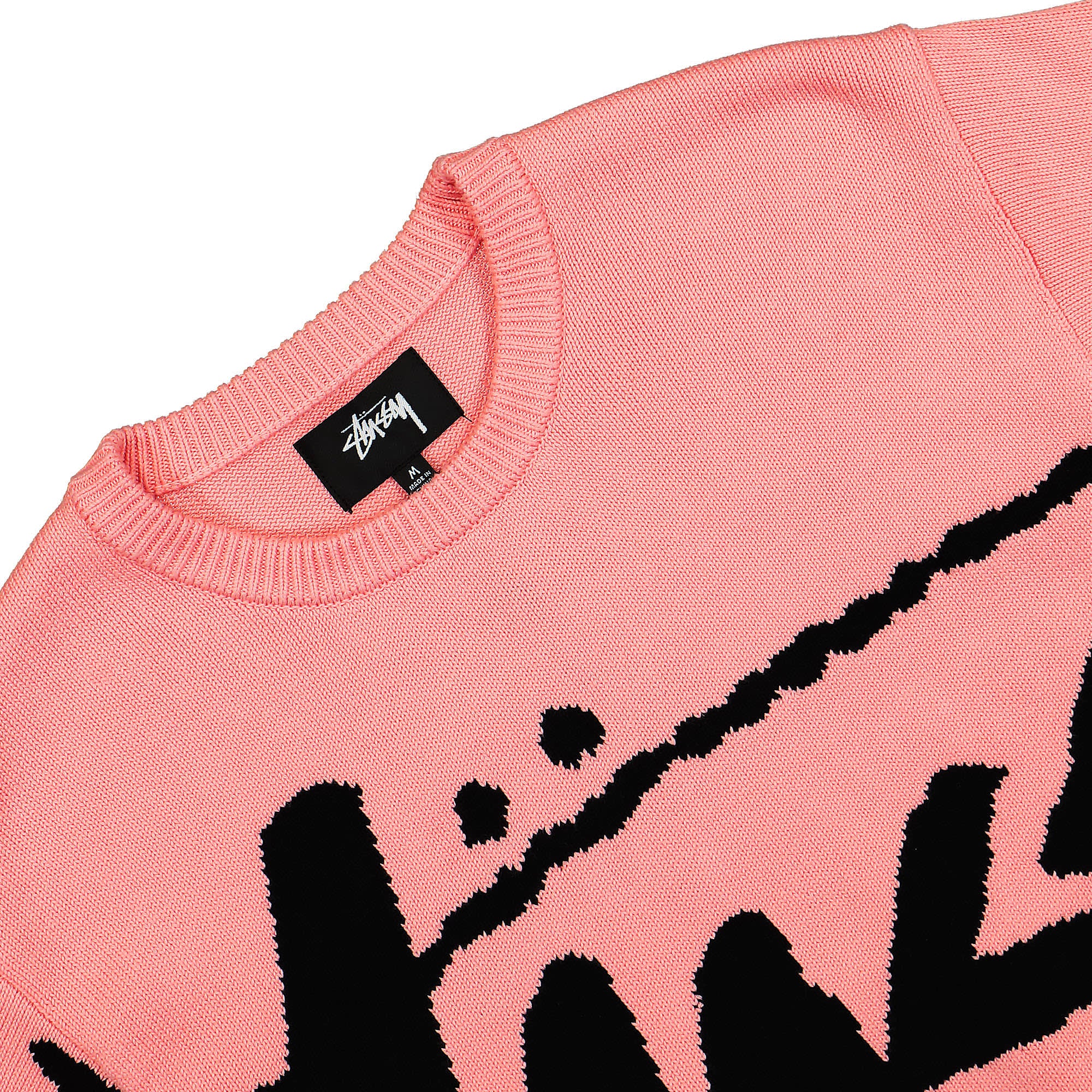 Stussy Stock Sweater Pink Sweatshirts Close-up | Overkill