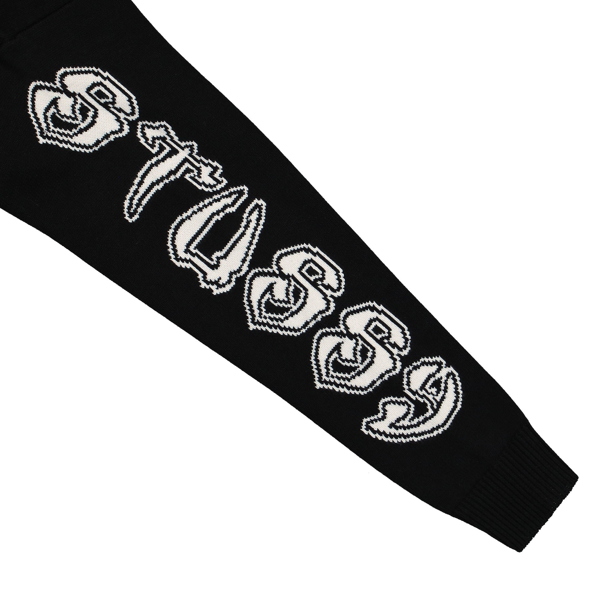 Stussy Sleeve Logo Sweater Black Sweatshirts Detailfoto | Overkill