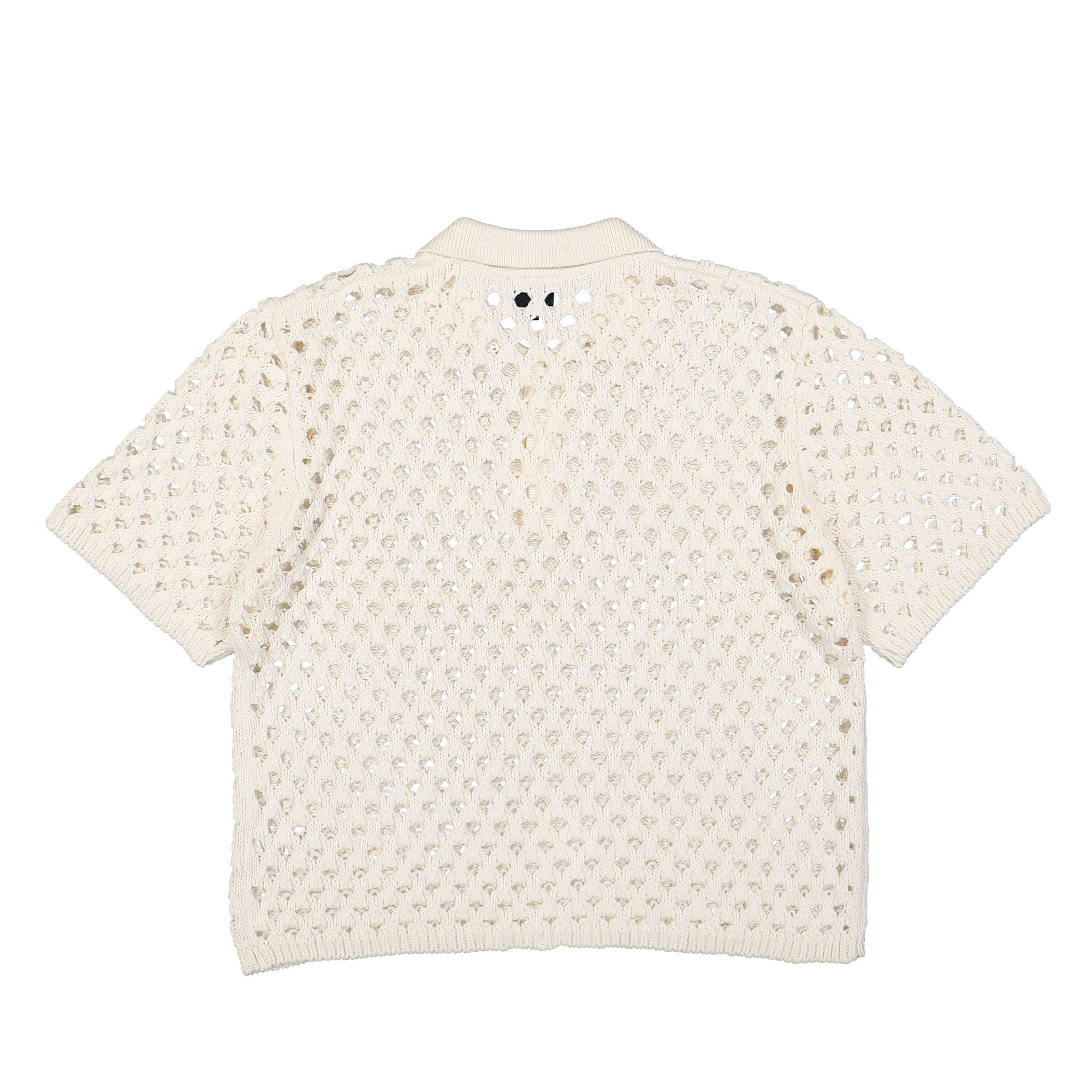 Stussy Big Mesh Polo Sweater Ivory Sweatshirts Material | Overkill