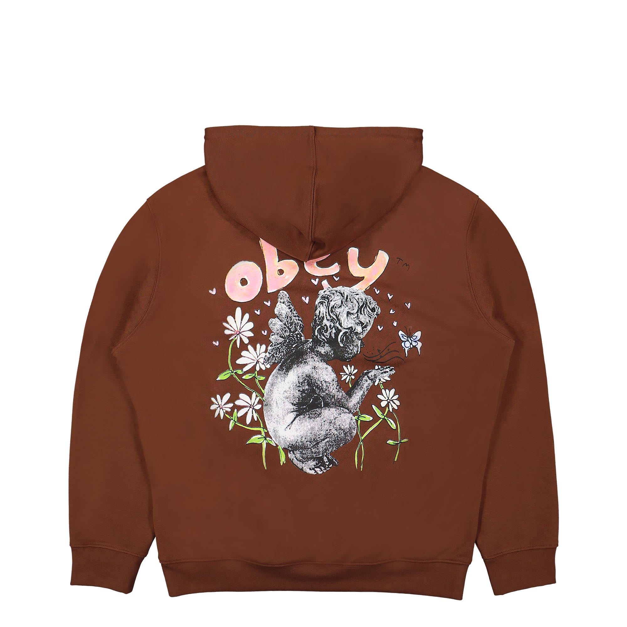 Obey Garden Fairy Hoodie Sepia Hoodies Close-up | Overkill