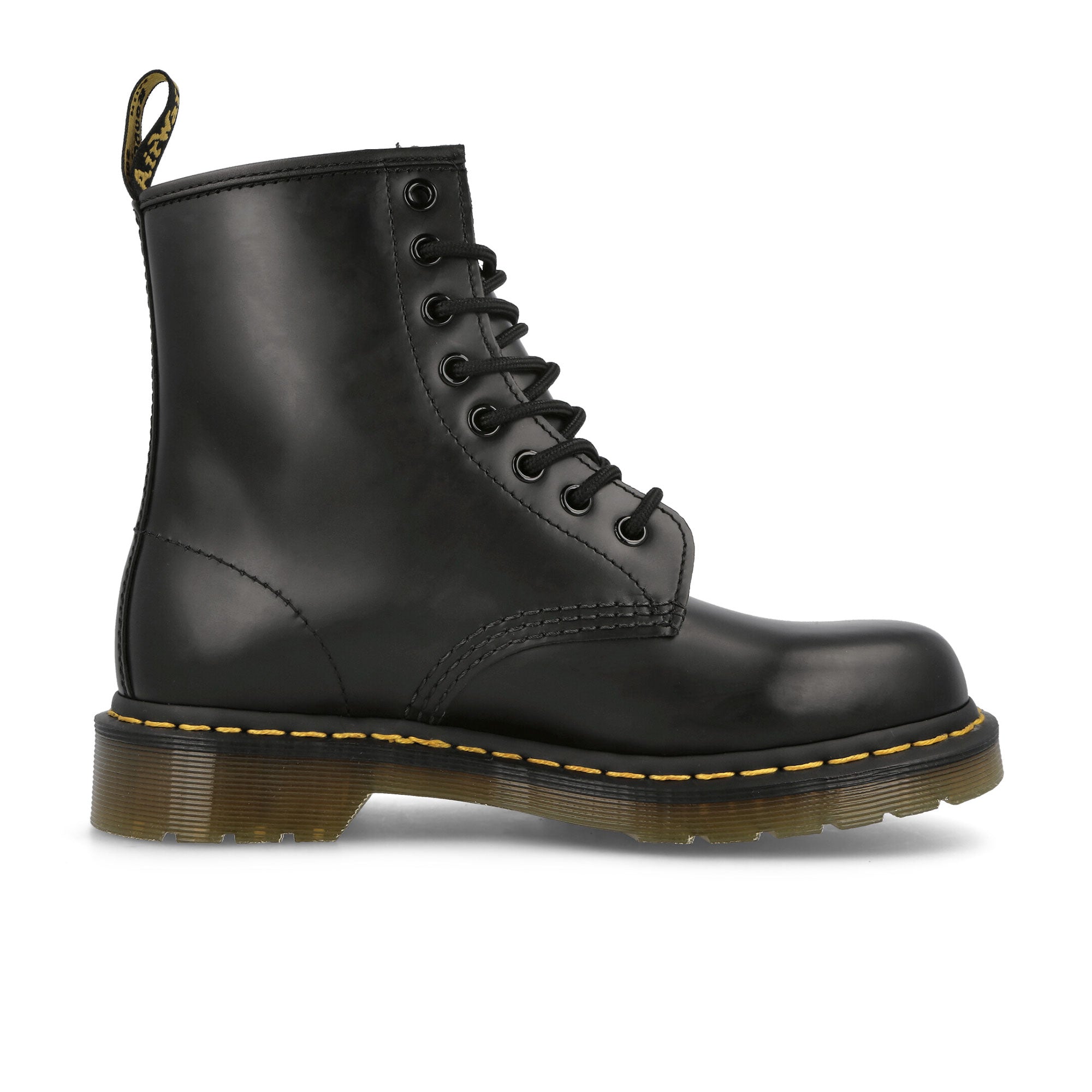 Dr. Martens 1460 Black Smooth Black Boots Silhouette | Overkill