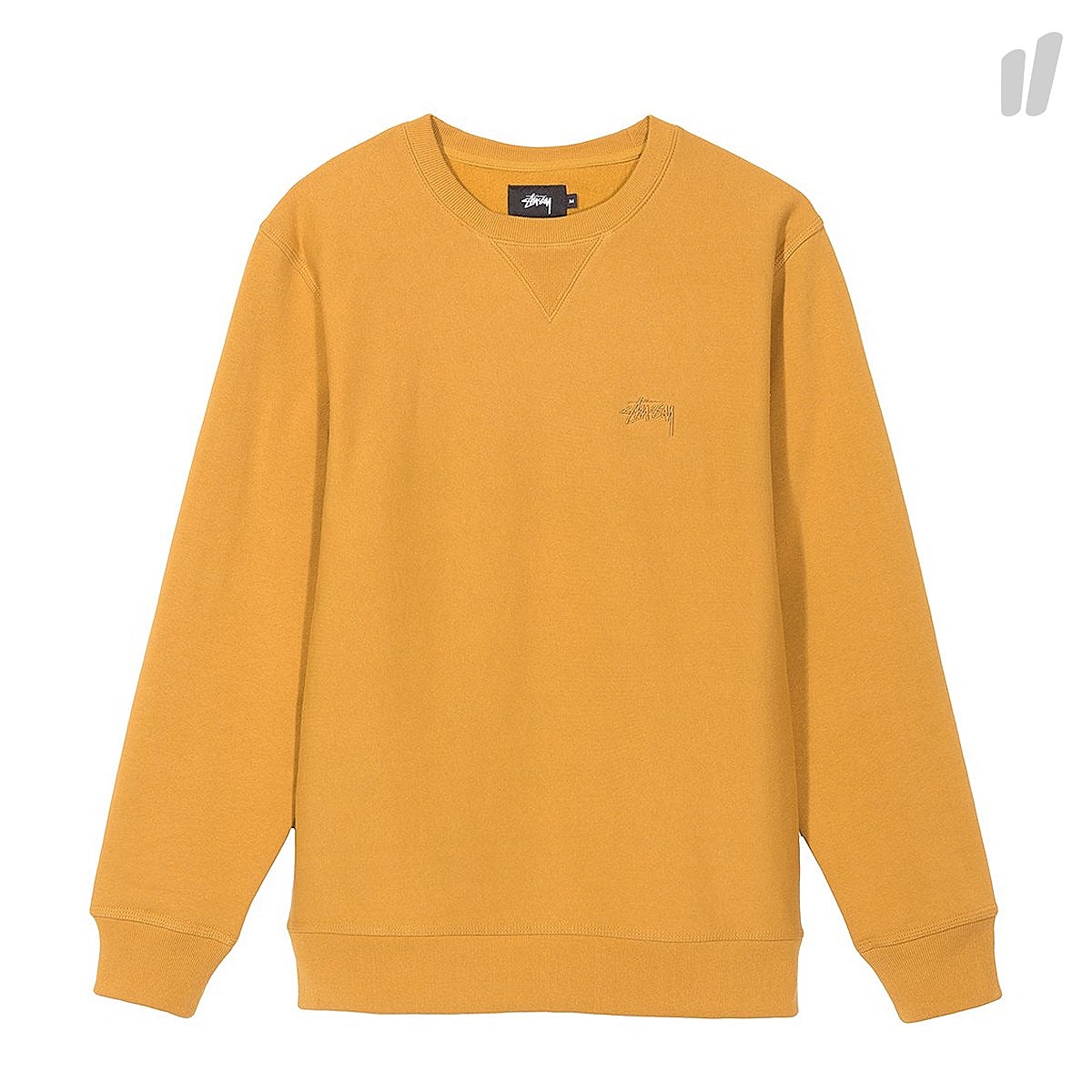 Stussy Stock Logo Crew Amber Sweatshirts 118241 / 0648 | Overkill