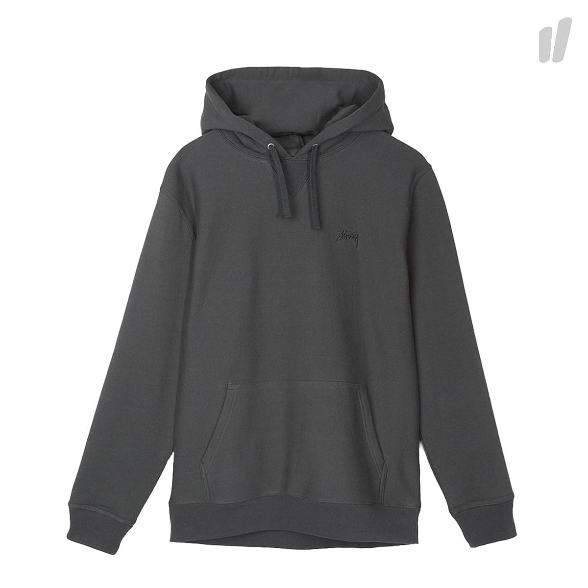 Stussy Stock Logo Hood Black Hoodies 118242 / 0001 | Overkill