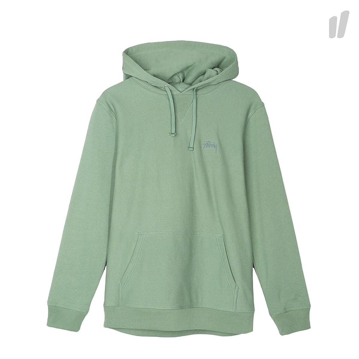 Stussy Stock Logo Hood Green Hoodies 118242 / 0401 | Overkill