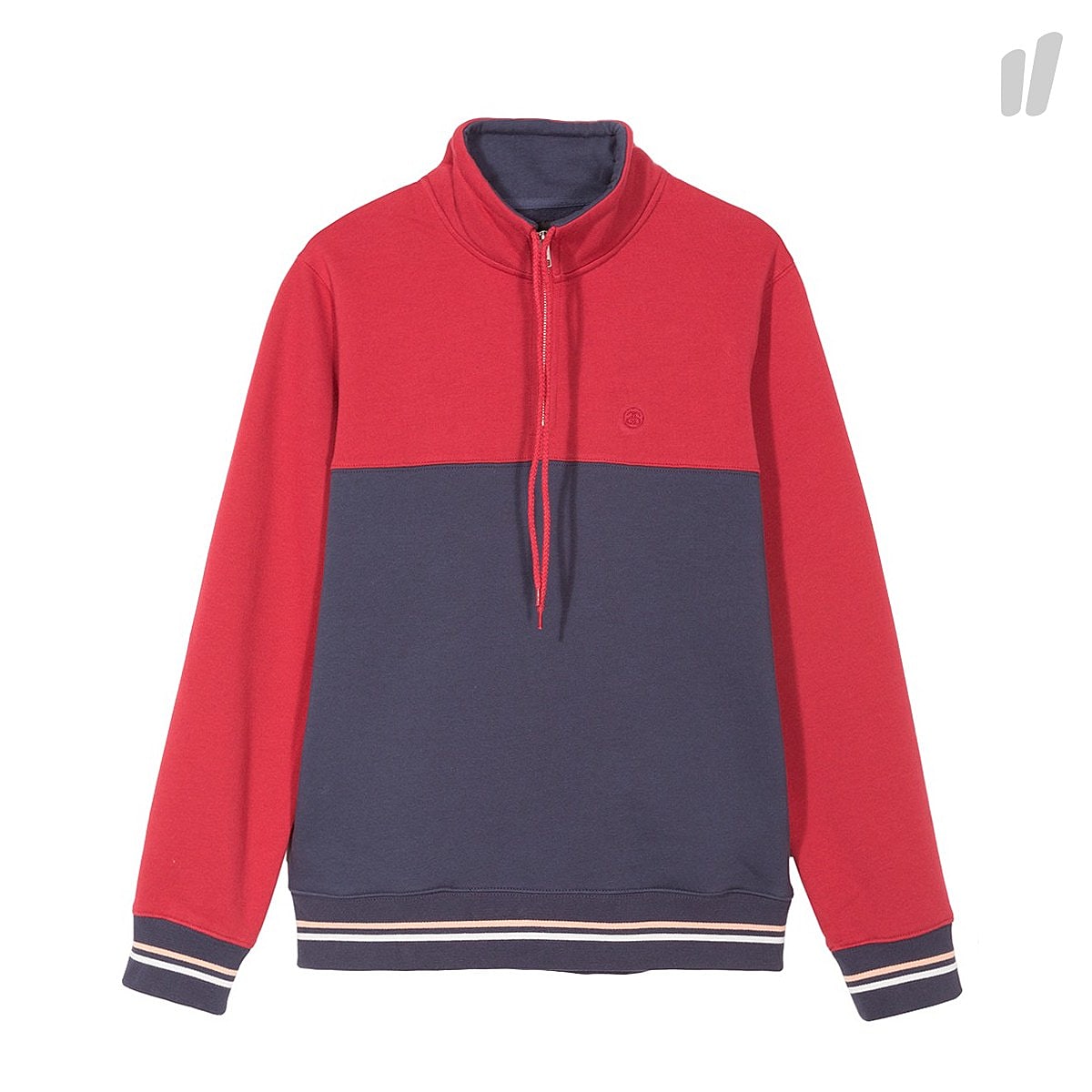 Stussy Drawcord Mock Neck Navy Windbreaker 118261 / 0806 | Overkill