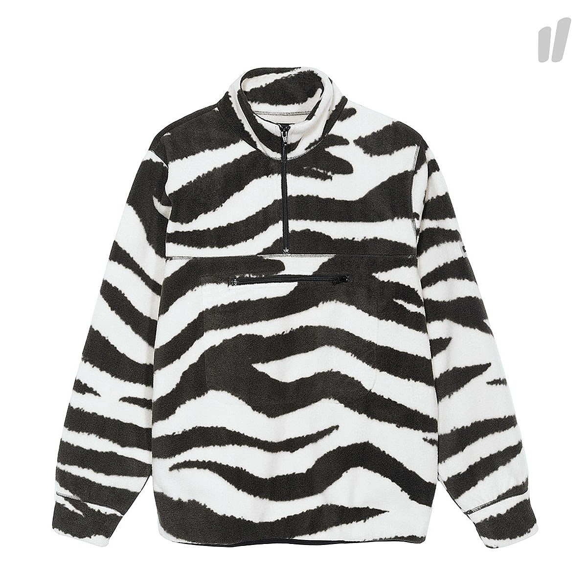 Stussy Polar Fleece Mock Neck Zebra Sweatshirts 118299 / 925 | Overkill