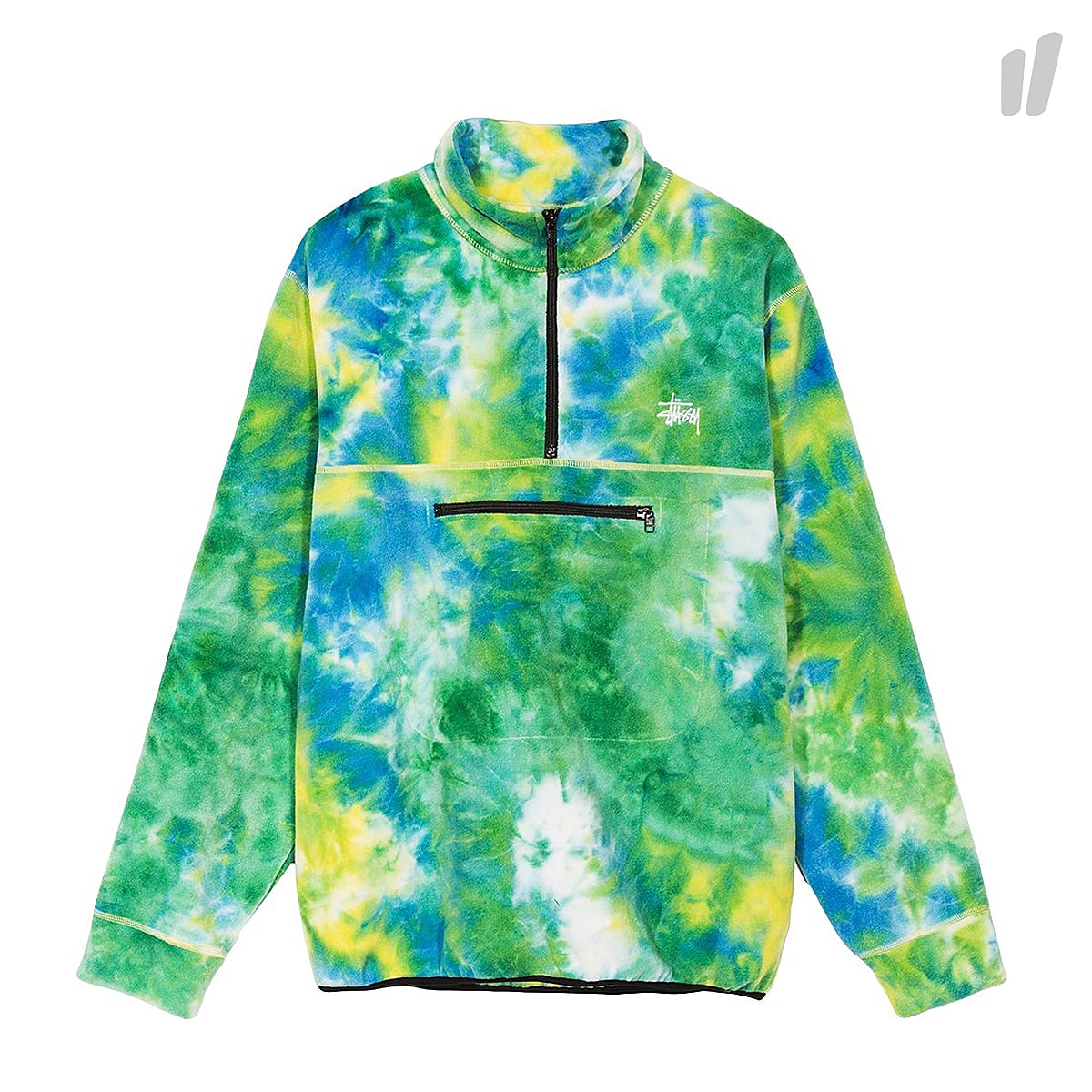 Stussy Polar Fleece Mock Neck Tie Dye Sweatshirts 118314 / 2198 | Overkill