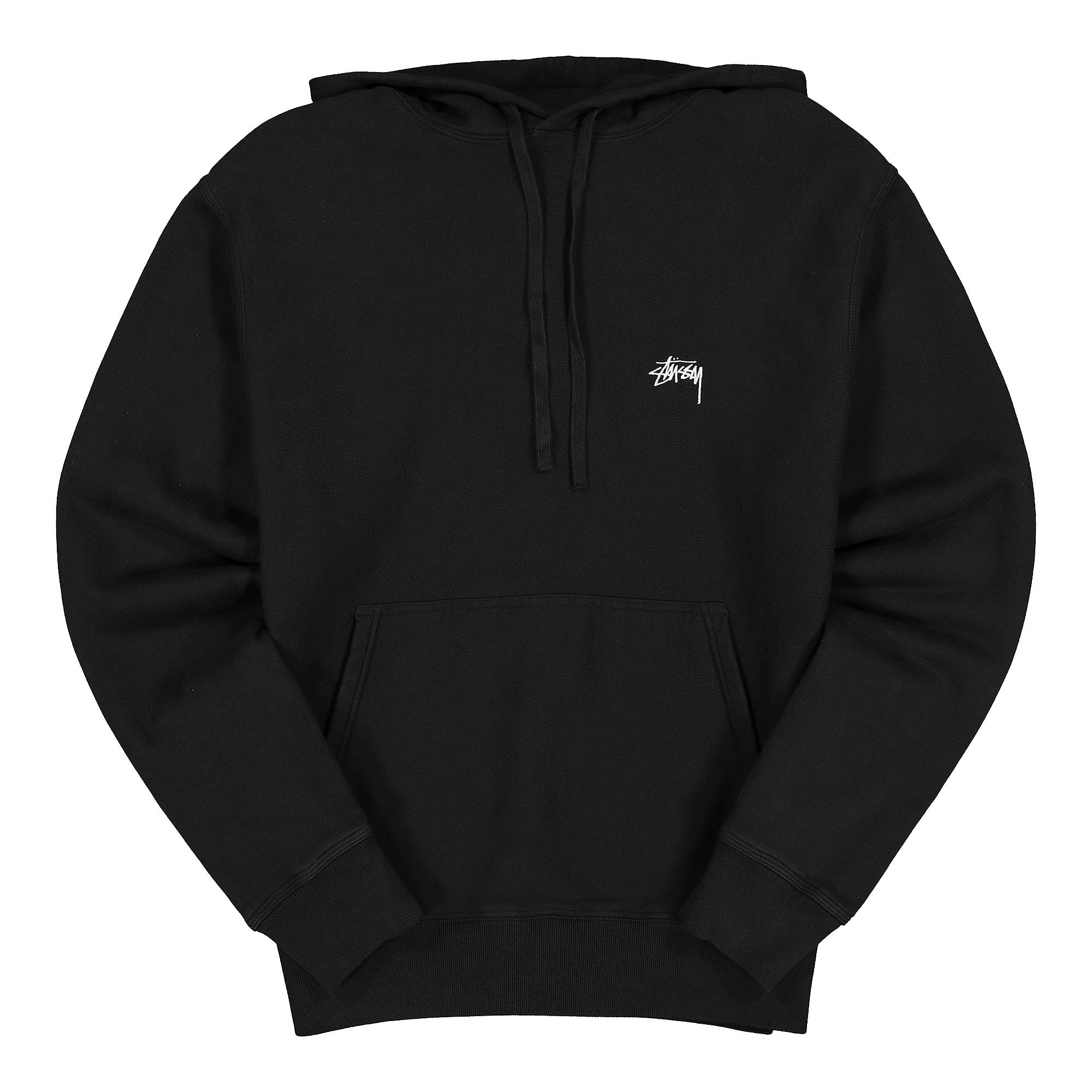Stussy Logo Hood Black Hoodies 118364 / 0001 | Overkill