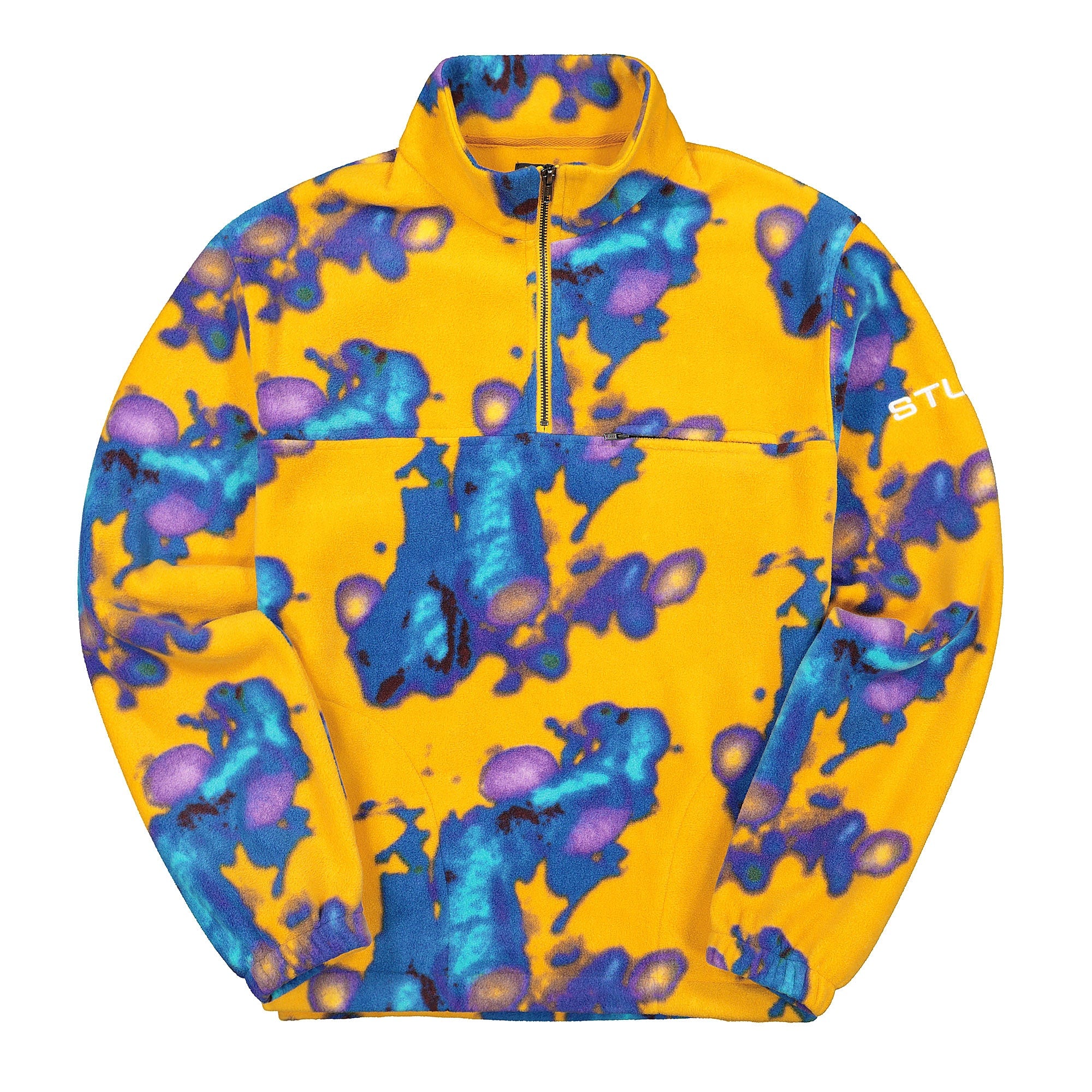 Stussy Half Zip Polar Mock Tie Dye Sweatshirts 118372 / 2198 | Overkill