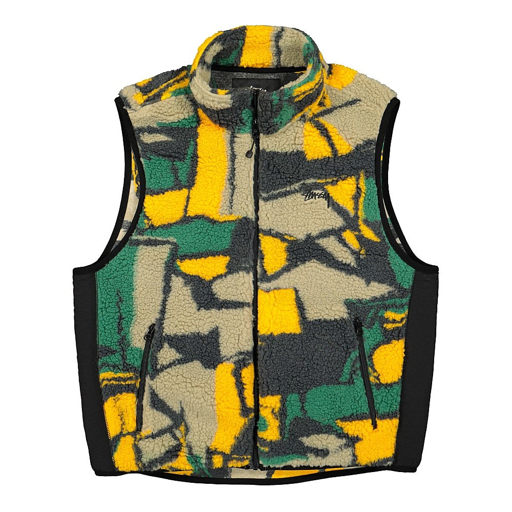 Stussy Block Sherpa Vest Multi Vests 118390 / 1408 | Overkill