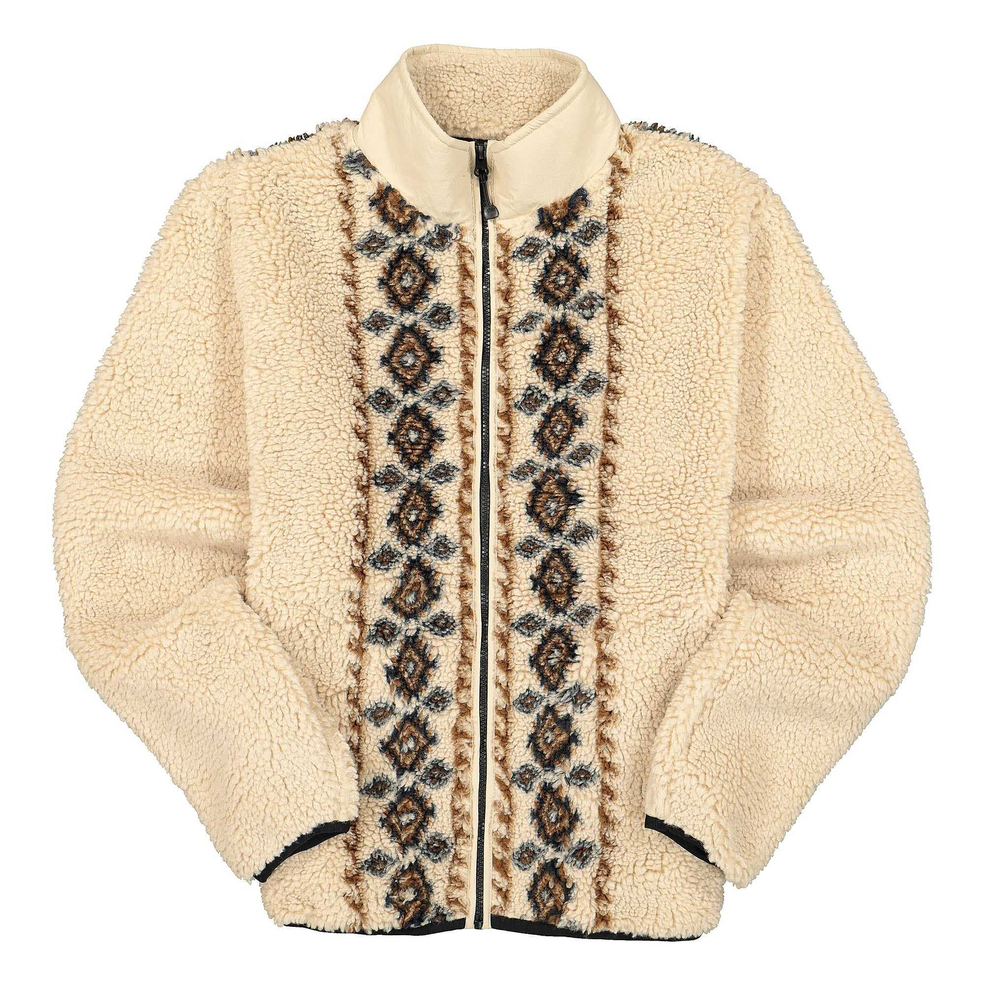 Stussy Lima Jacquard Sherpa Jacket Beige 118401 / 1032 | Overkill
