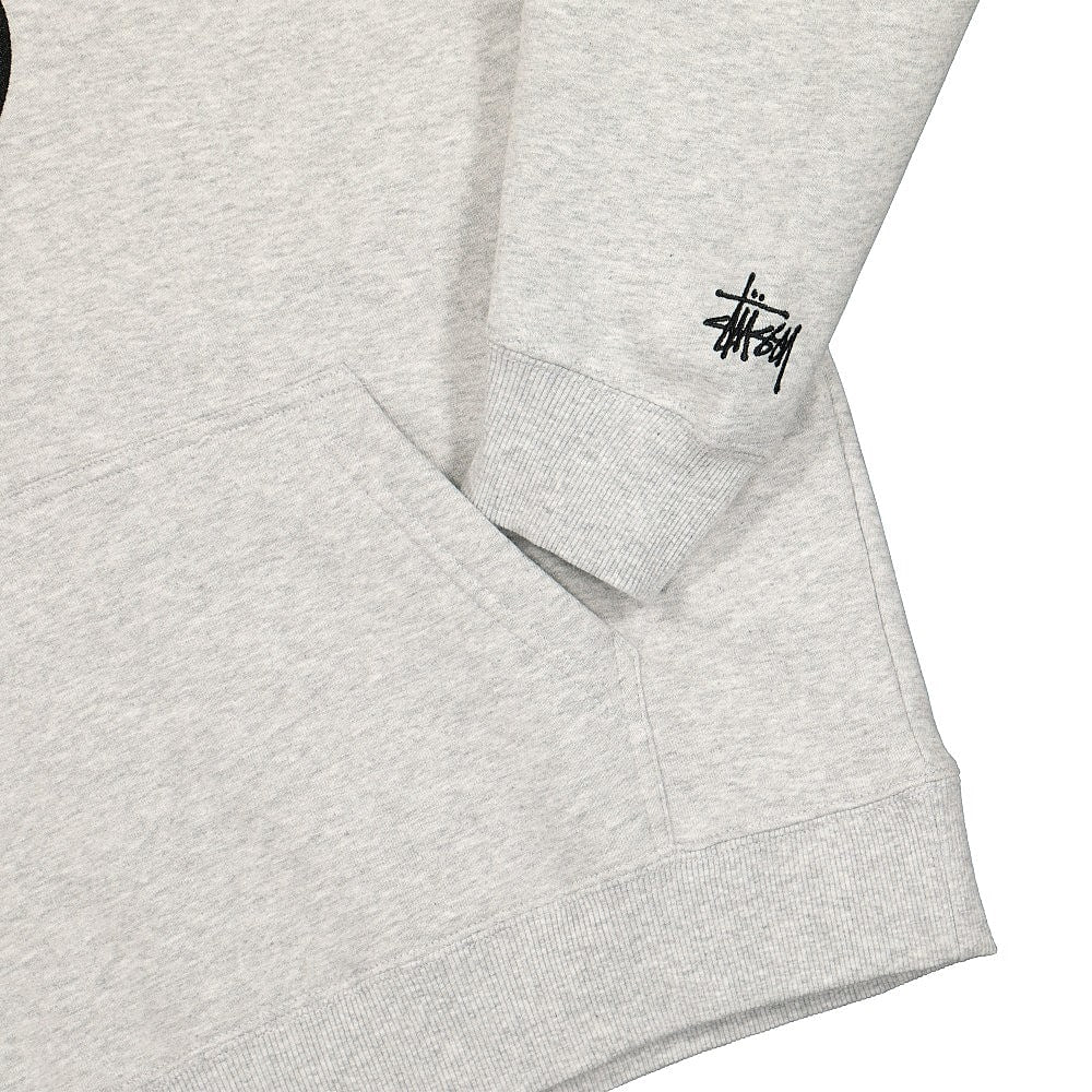 Stussy 8 Ball Man Applique Hoodie Ash Heather Hoodies Detailfoto | Overkill