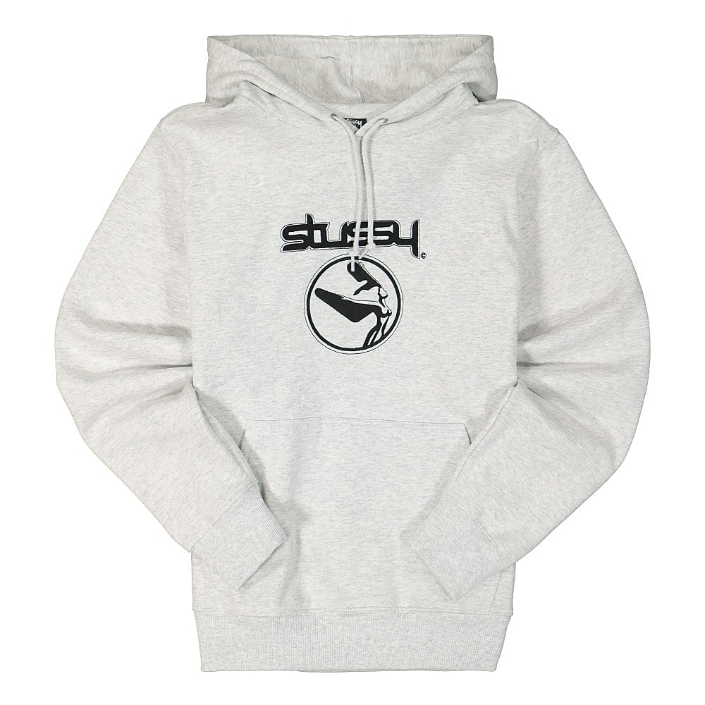 Stussy Flight Applique Hood Ash Heather Hoodies 118422 / 0062 | Overkill