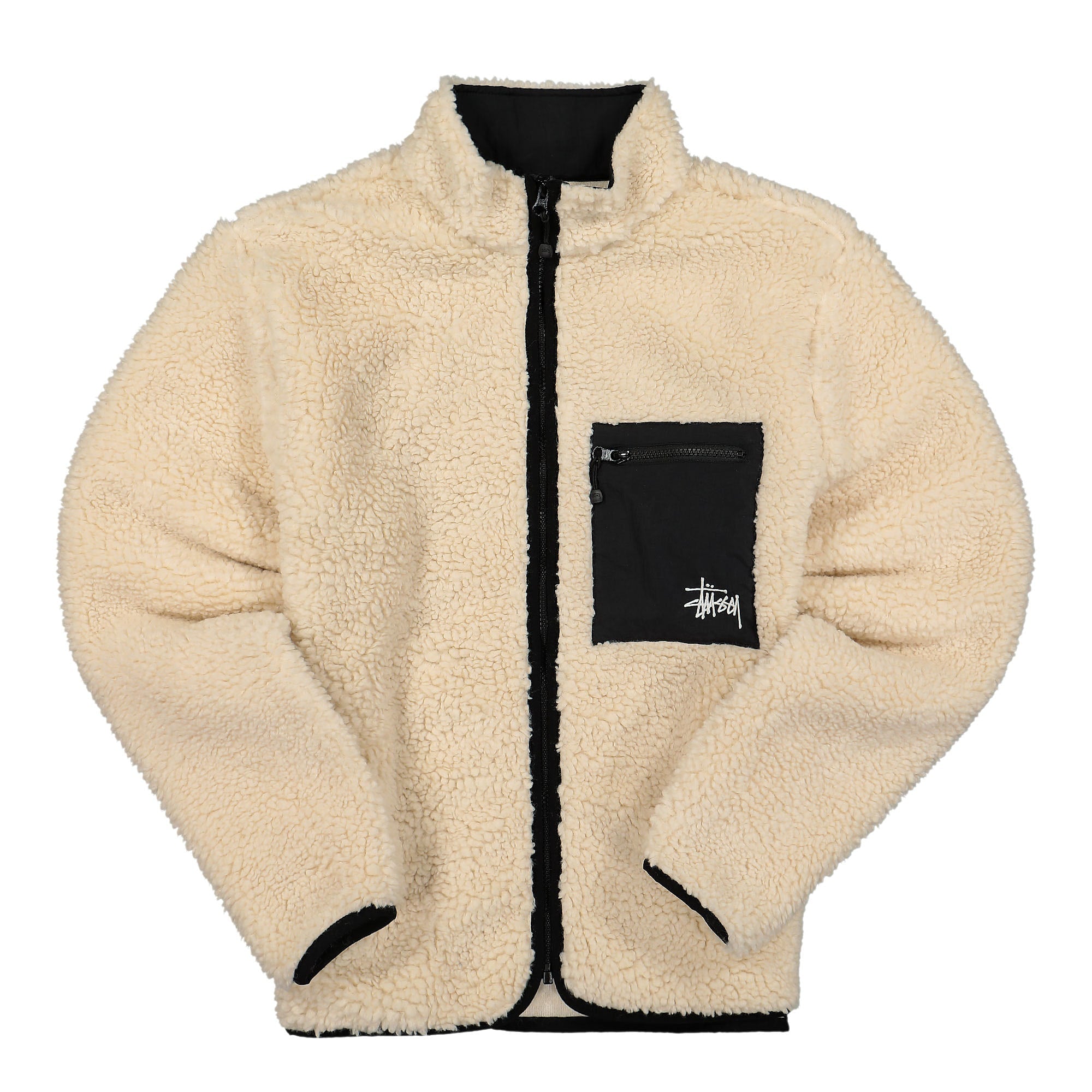 Stussy Venus Jacquard Sherpa Jacket Natural Jackets 118437 / 1002 | Overkill