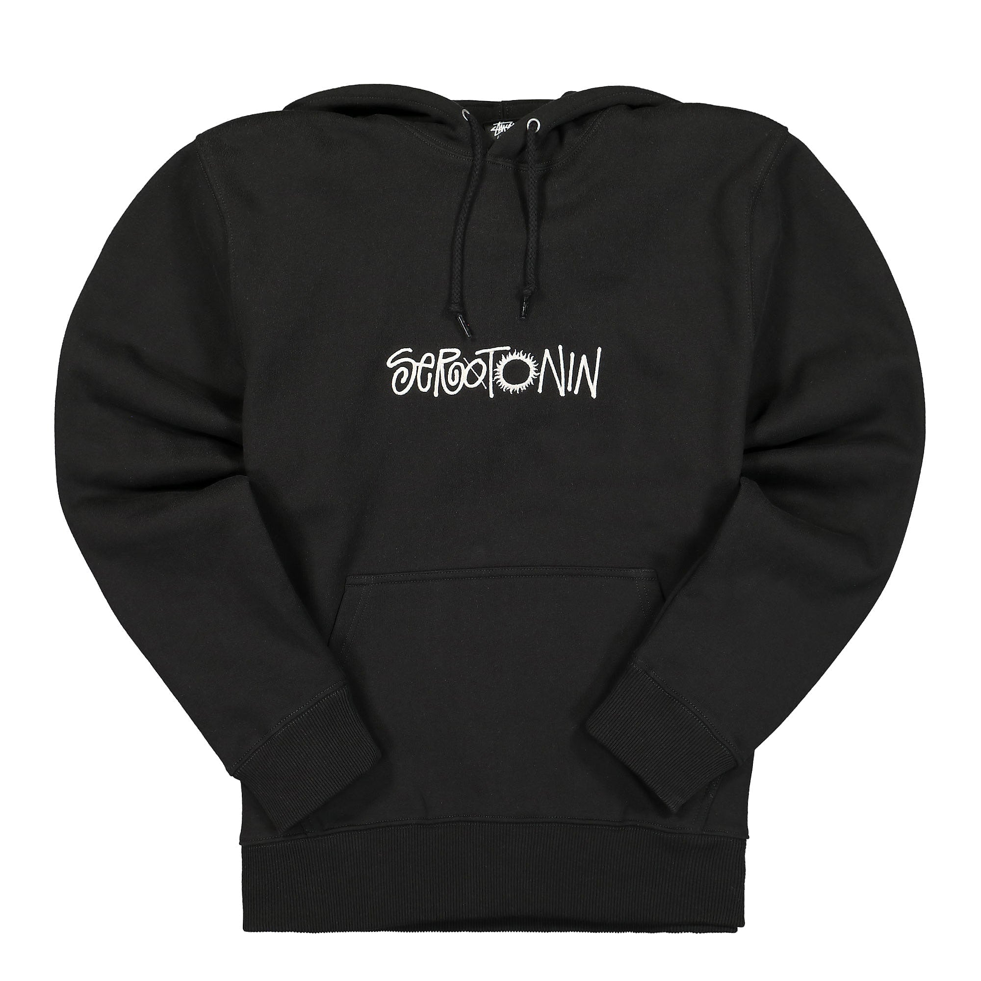 Stussy Serotonin Applique Hoodie Black Hoodies 118443 / 0001 | Overkill