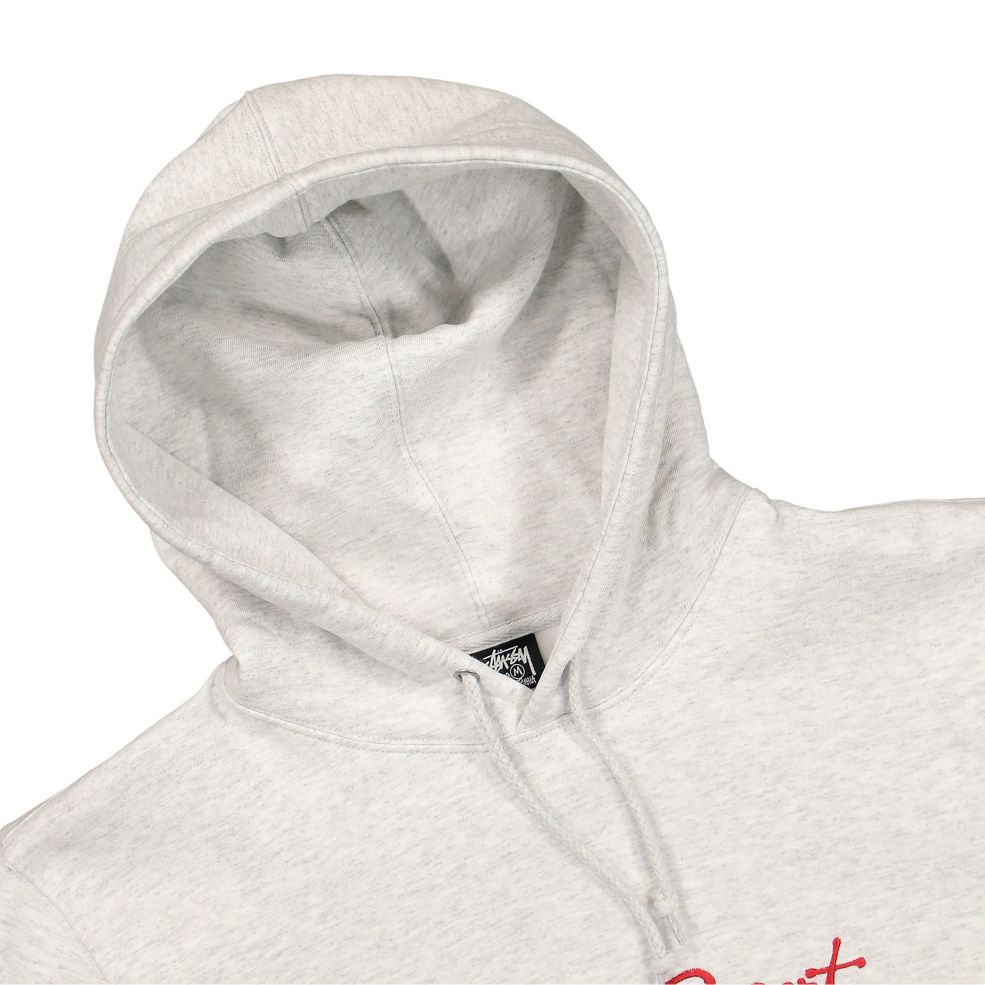 Stussy Sport Applique Hoodie Ash Heather Hoodies Close-up | Overkill