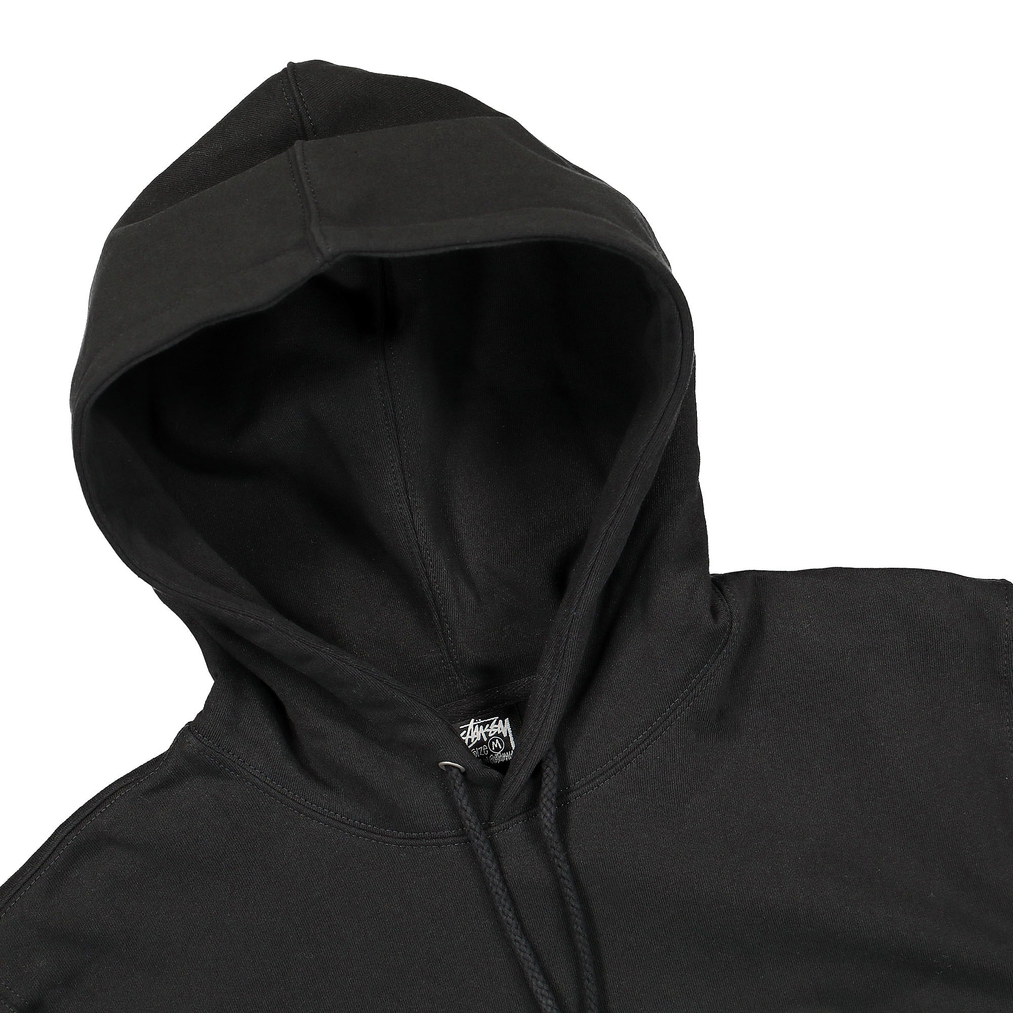 Stussy Wear Applique Hoodie Black Hoodies Close-up | Overkill