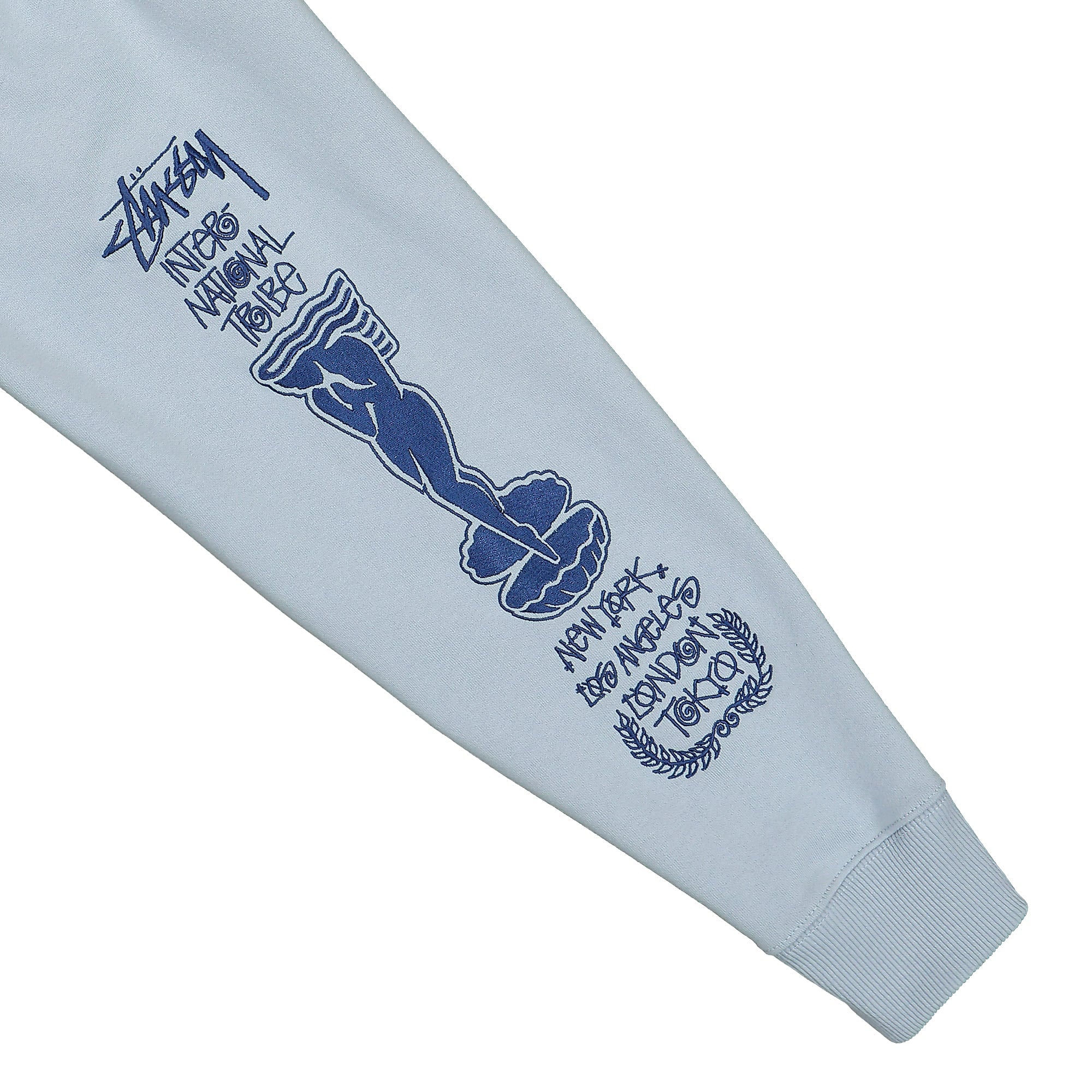 Stussy Venus Applique Crew Steel Sweatshirts Detailfoto | Overkill