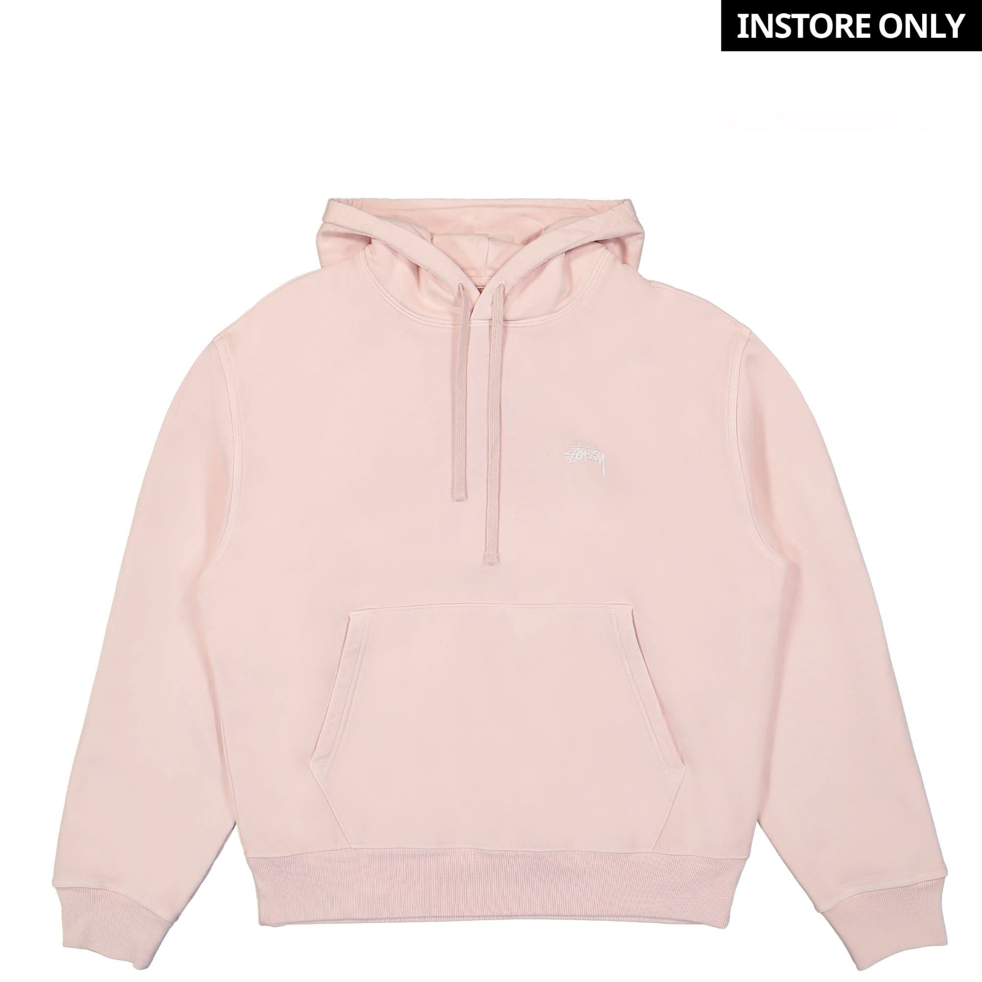 Stussy Stock Logo Hood Light Pink Hoodies 118469 / 0649 | Overkill