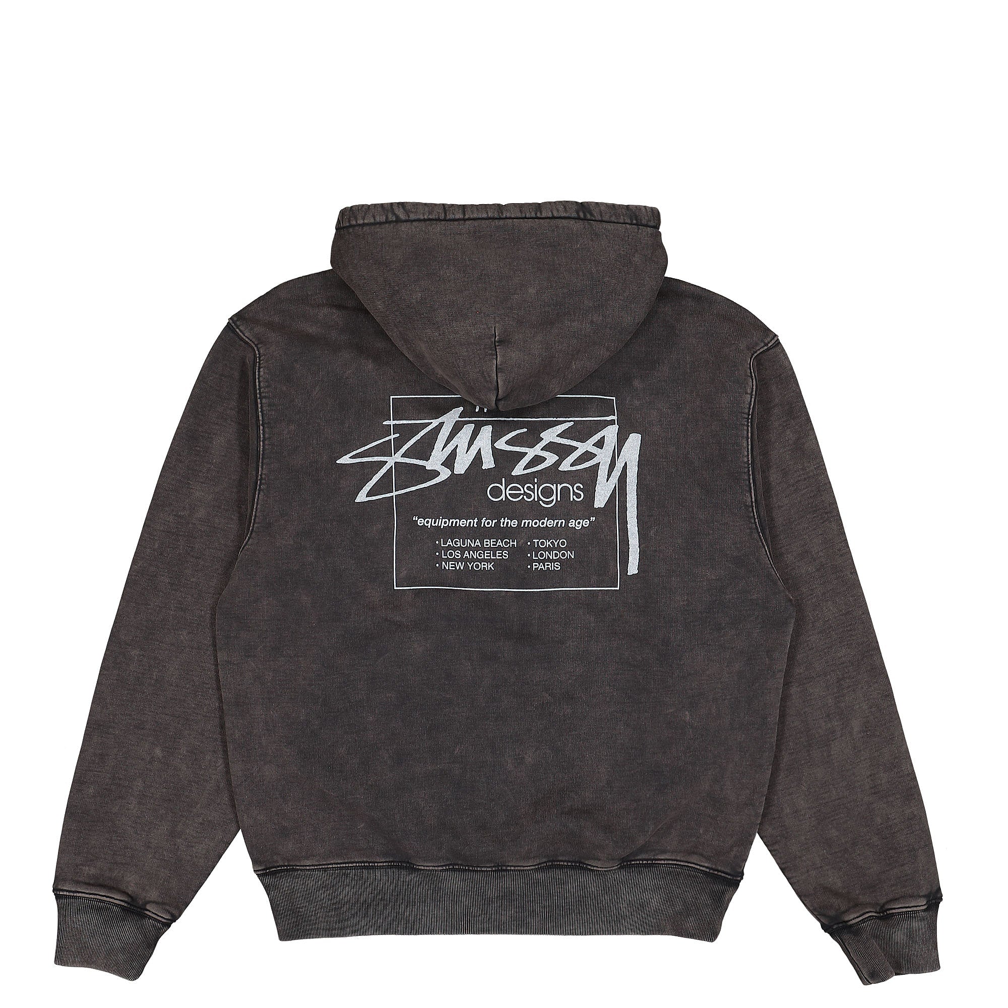 Stussy Dyed Stussy Designs Hood Black Hoodies Material | Overkill