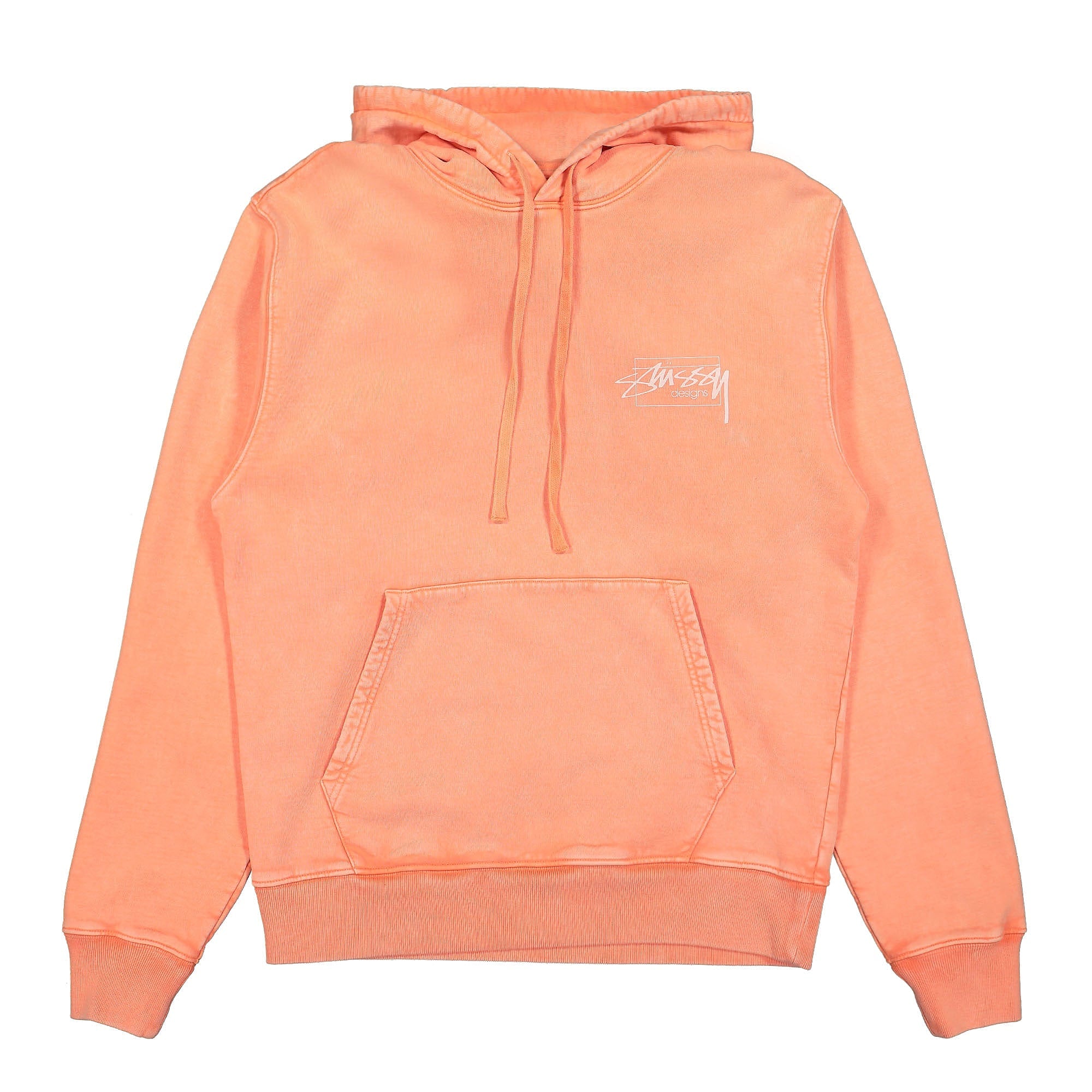 Stussy Dyed Stussy Designs Hood Peach Hoodies 118485 / 0609 | Overkill