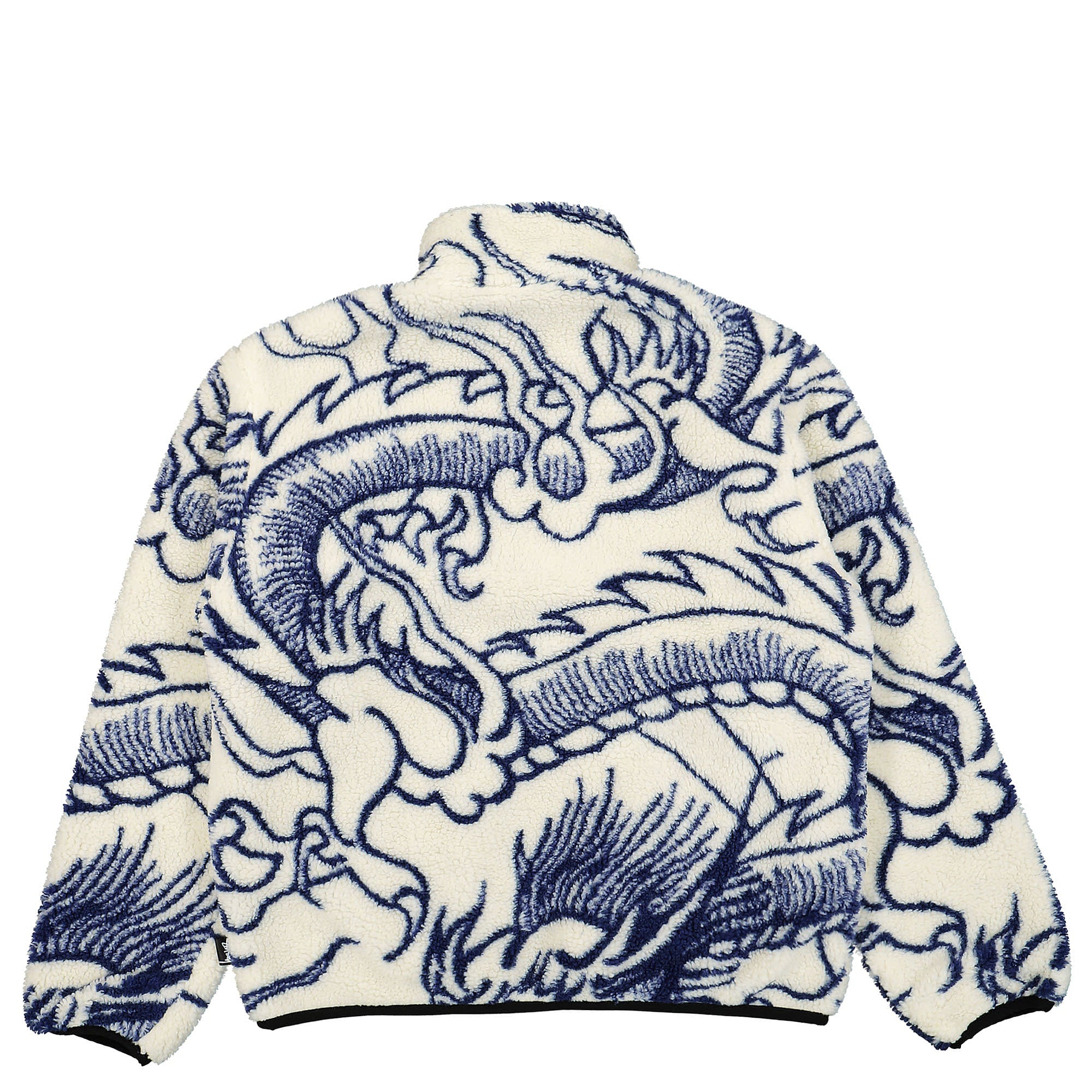 Stussy Dragon Reversible Sherpa Jacket Natural Fleece Jackets Material | Overkill