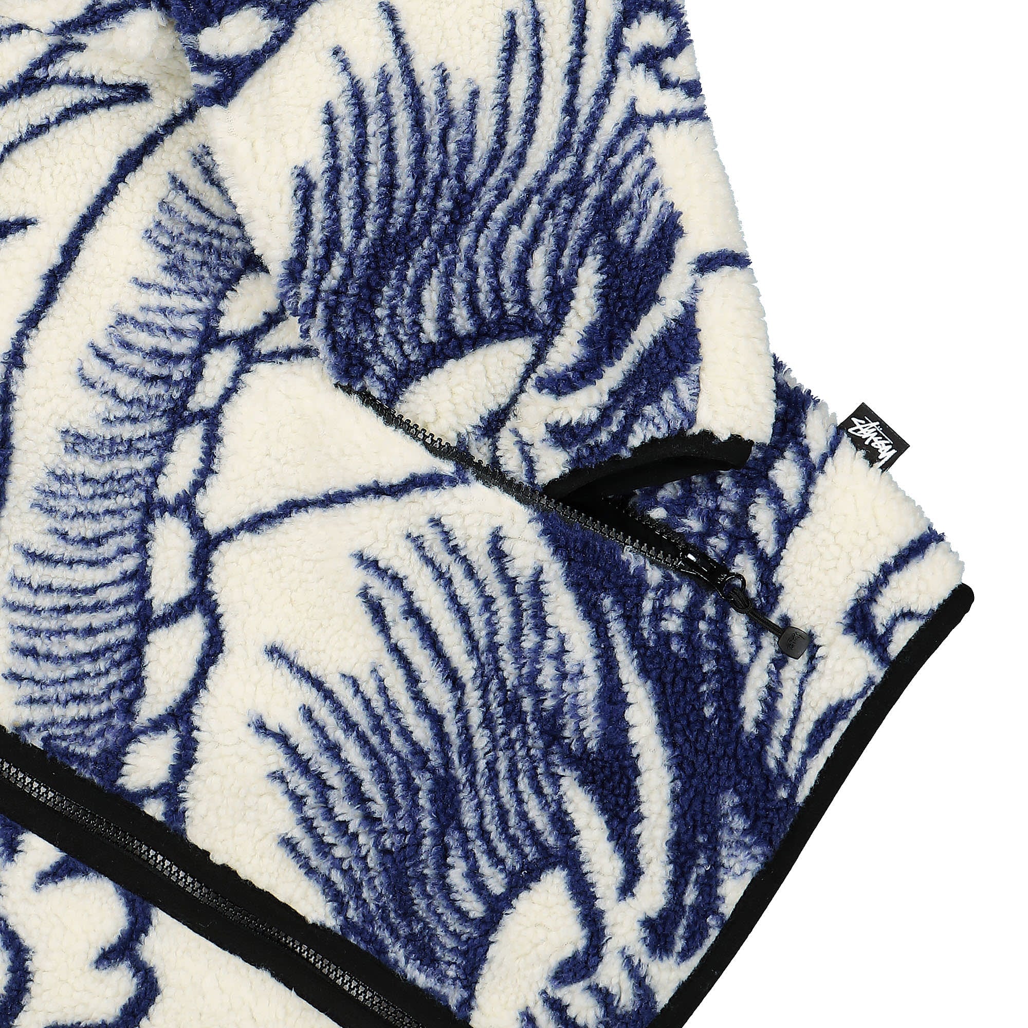Stussy Dragon Reversible Sherpa Jacket Natural Fleece Jackets Detailfoto | Overkill