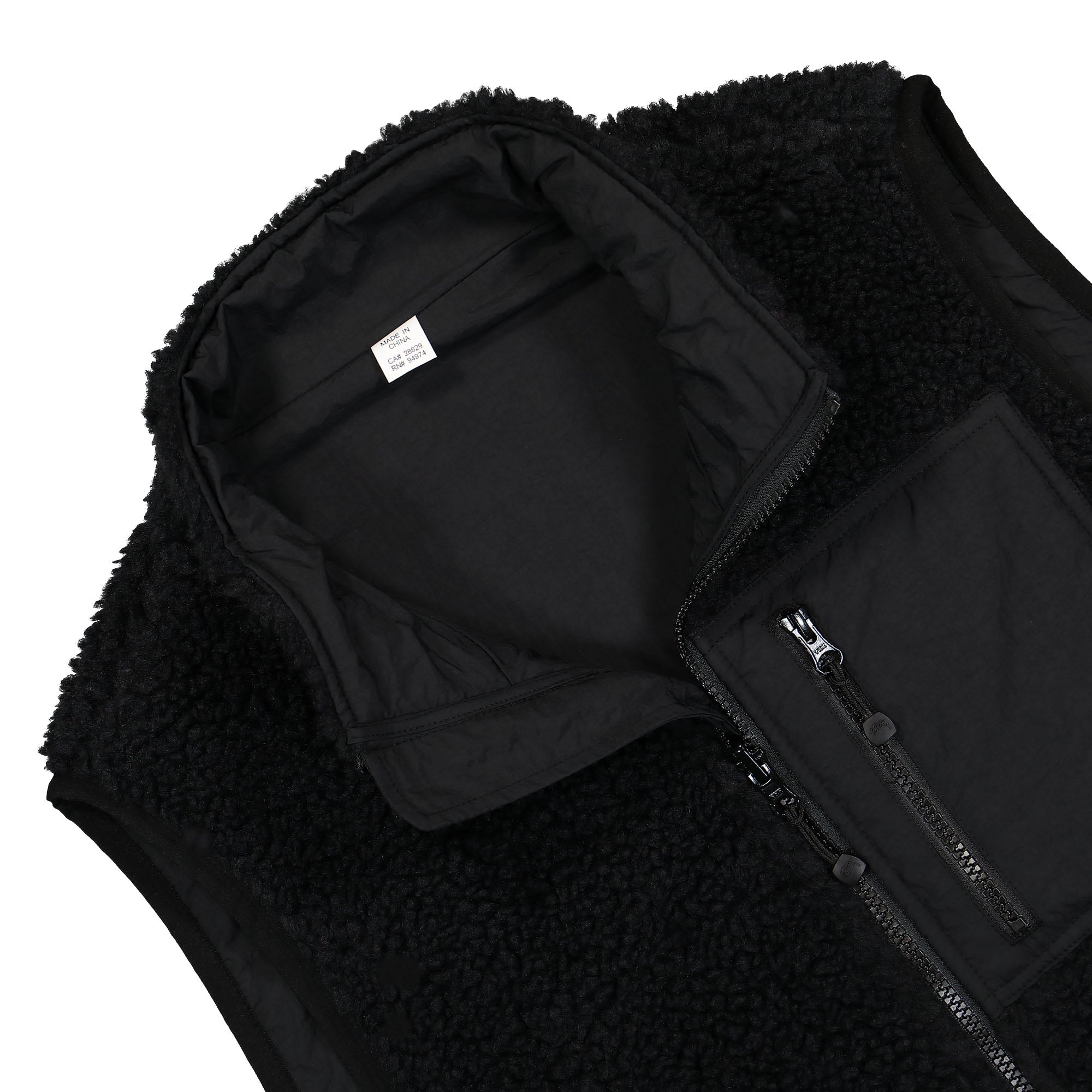 Stussy Sherpa Reversible Vest Black Vests Detail view 1 | Overkill