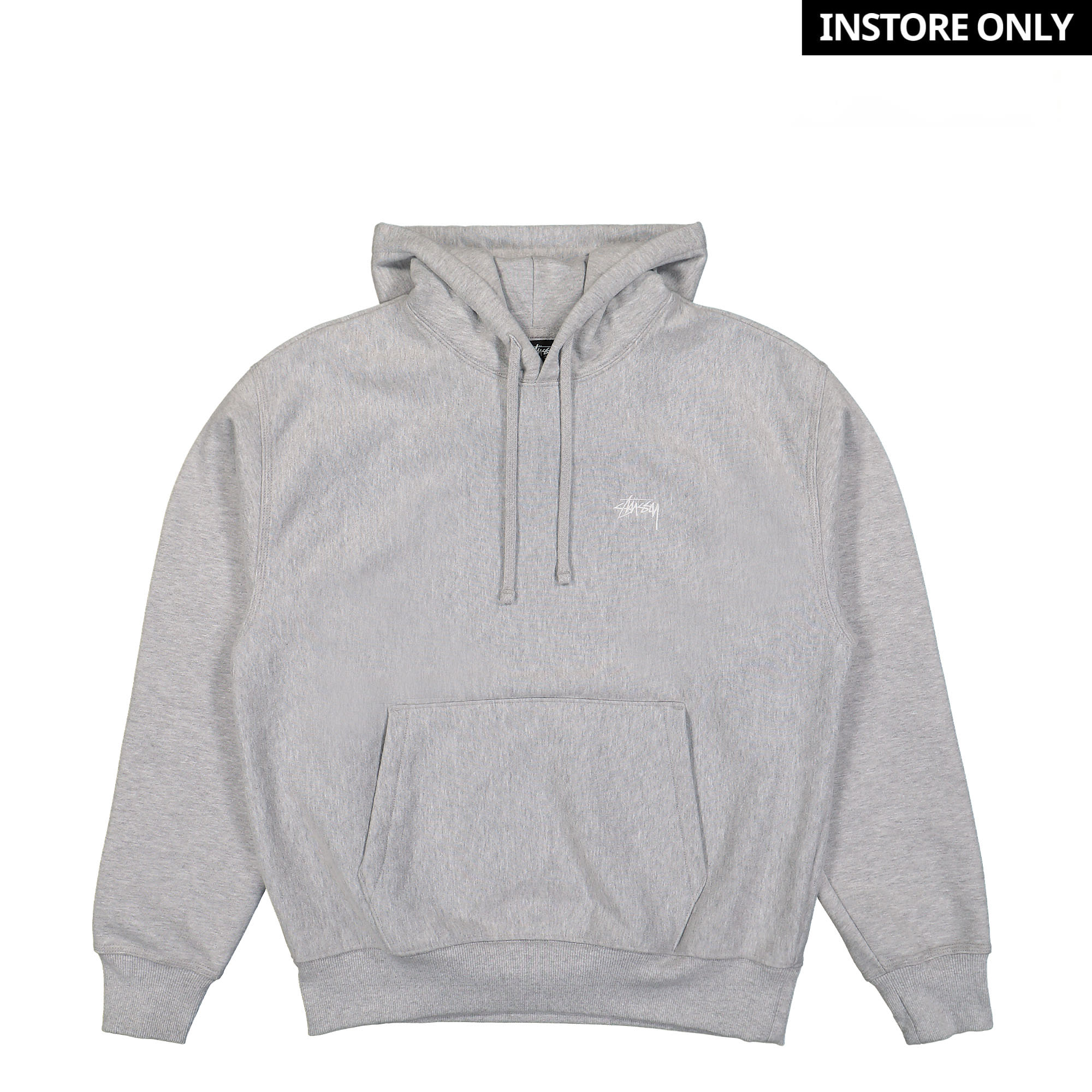 Stussy Stock Logo Hoodie Grey Heather Hoodies 118532 / 0009 | Overkill