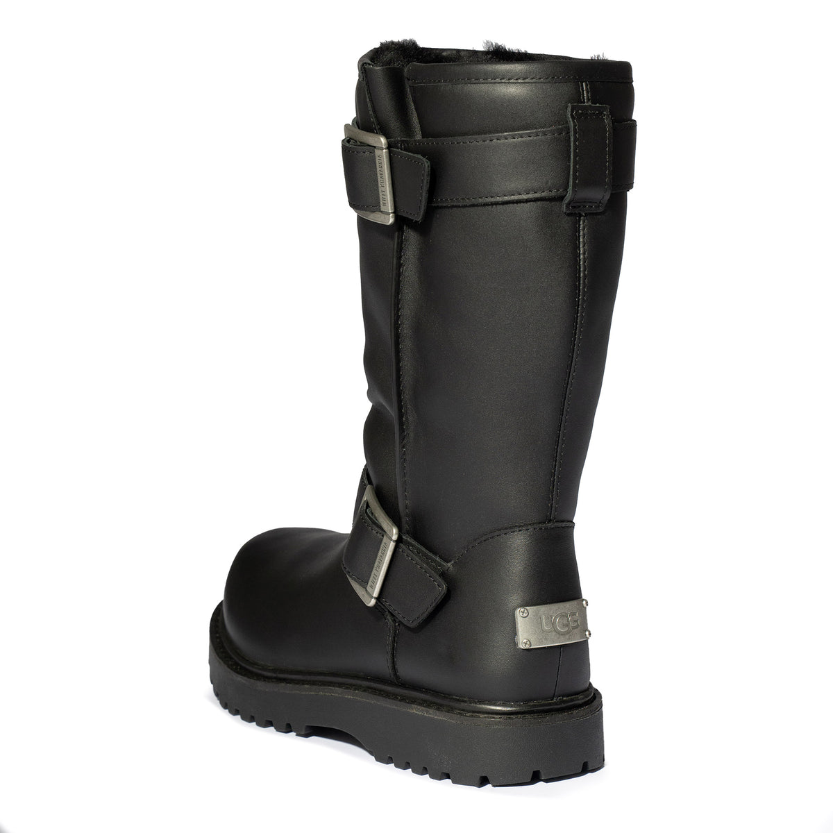 Willy Chavarria x UGG Biker Black Boots 1186775-BLK Material | Overkill