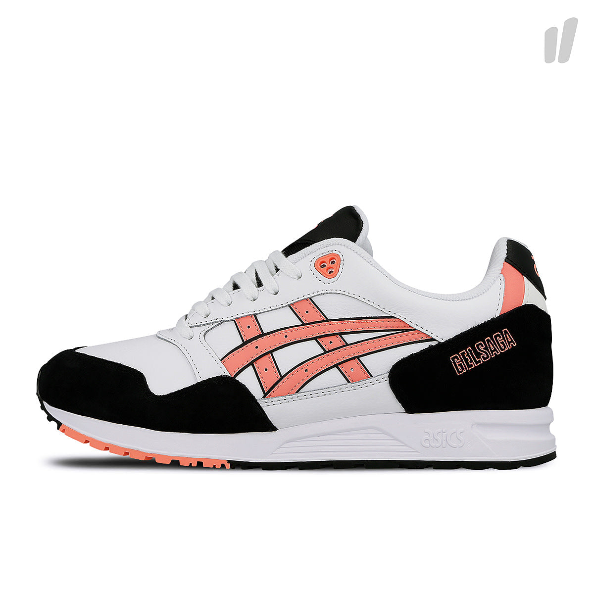 Asics gel saga White-Sun Coral Low Top Sneakers 1191A169-101 | Overkill