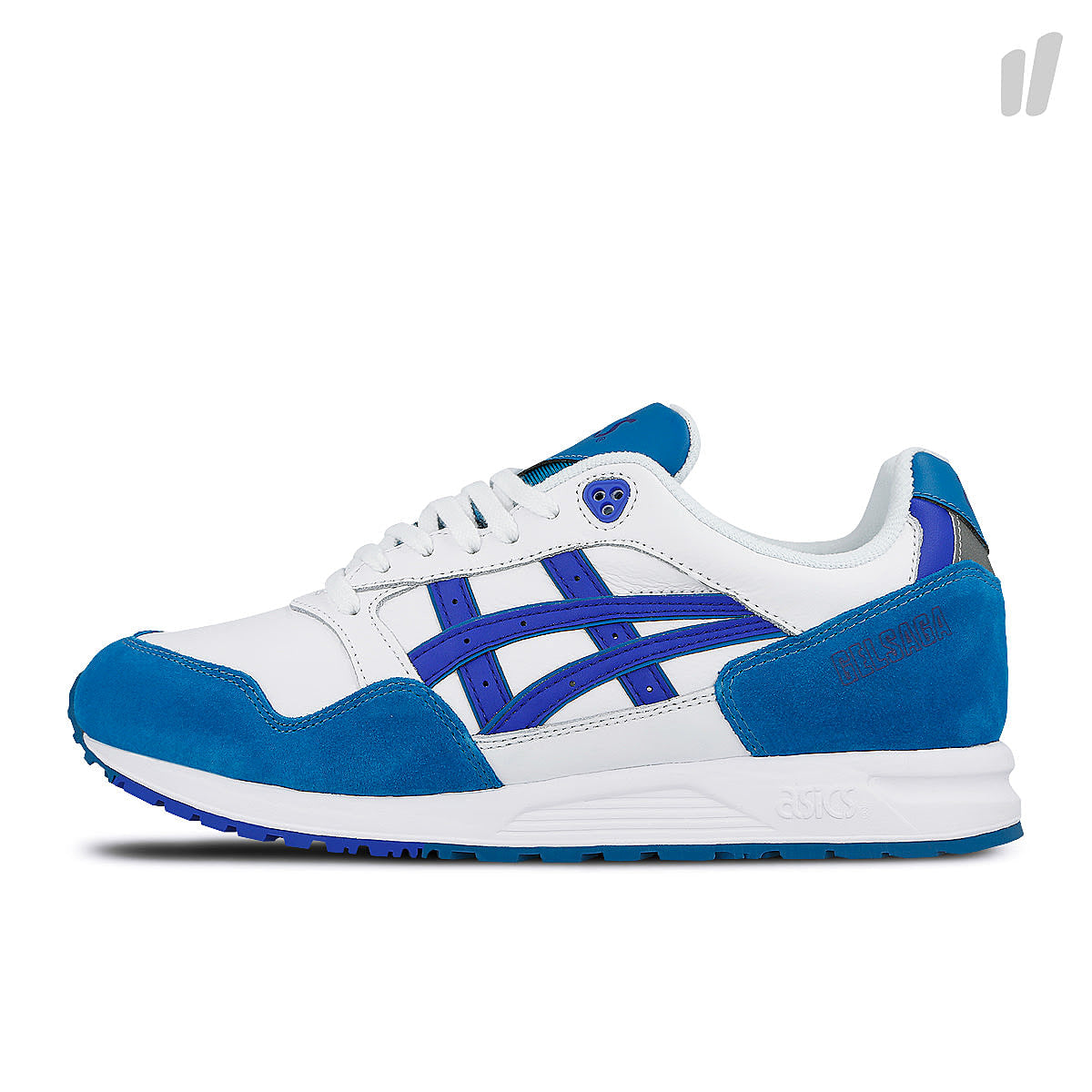 Asics gel saga White-Illusion Blue Low Top Sneakers 1191A169-100 | Overkill