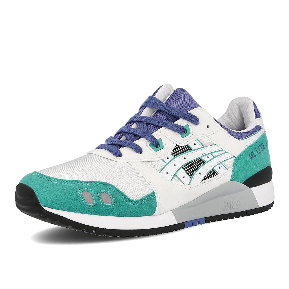 Asics gel lyte iii og White-Blue Low Top Sneakers Close Up | Overkill