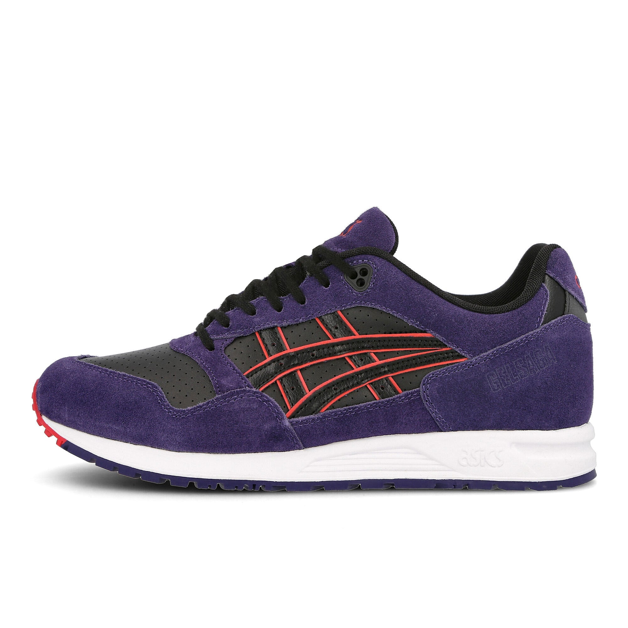 Asics gel saga Black-Purple Matte Low Top Sneakers 1191A285-001 | Overkill