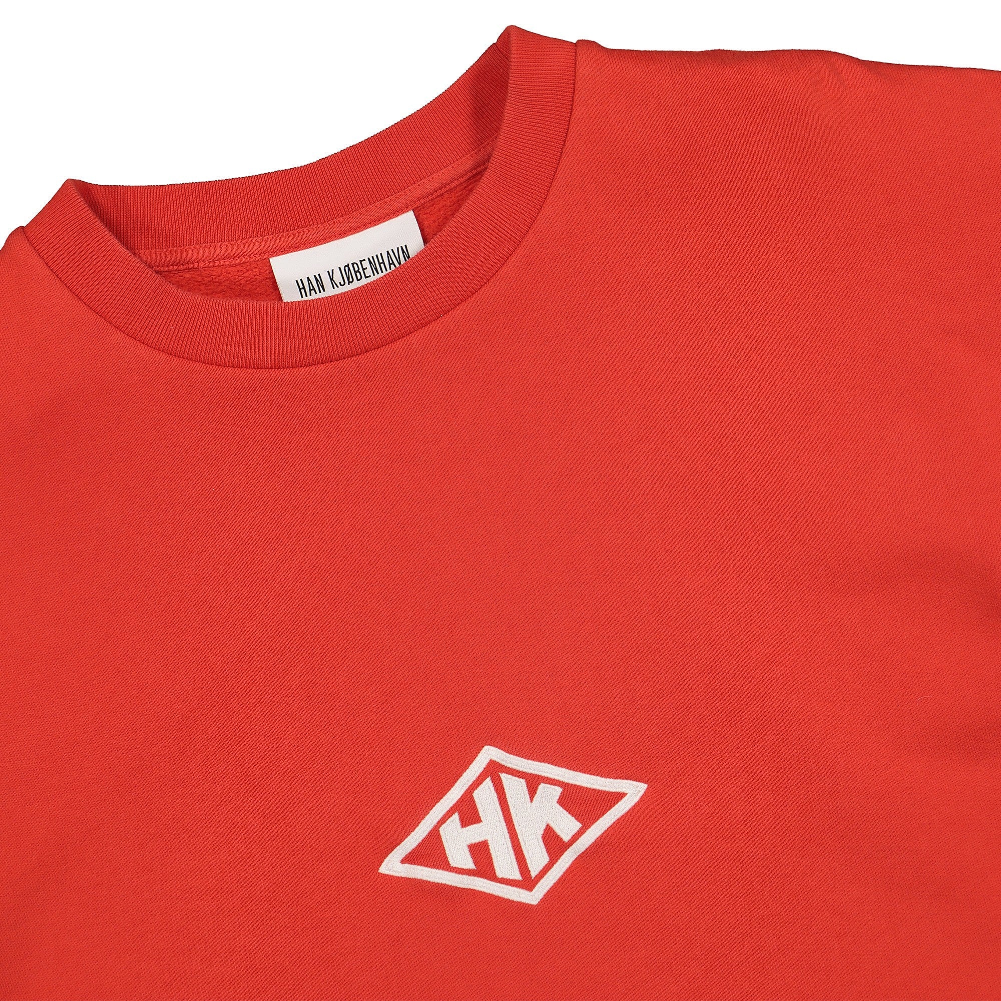 Han Kjobenhavn bulky crew Faded Red Sweatshirts Close-up | Overkill