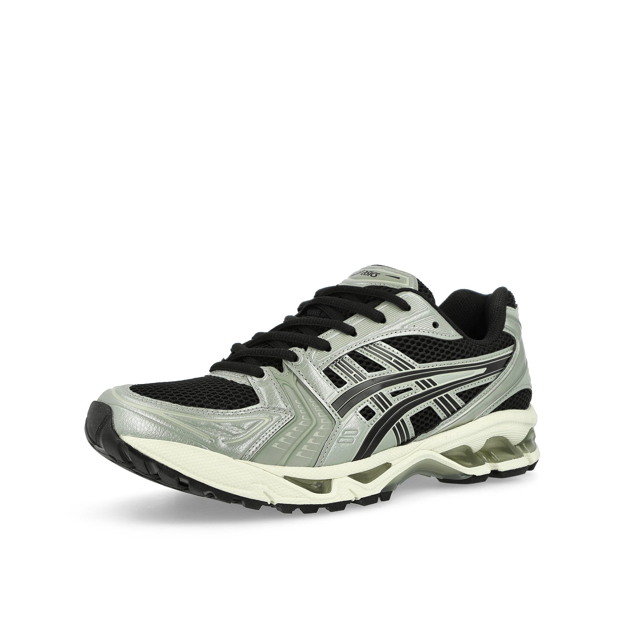 Asics Gel-Kayano 14 Black / Seal Grey Low Top Sneakers Close Up | Overkill