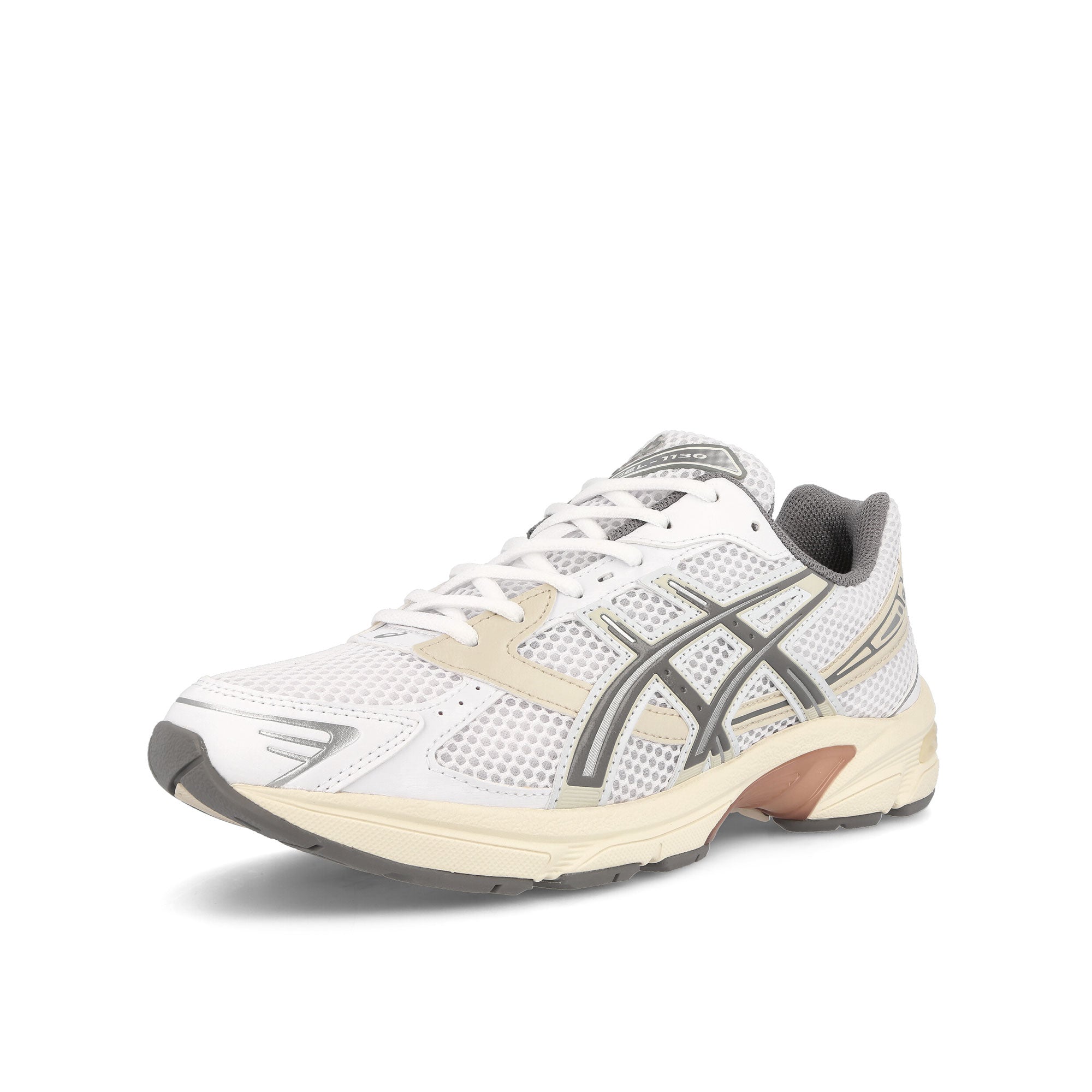 Asics Gel-1130 White / Clay Grey Low Top Sneakers Close Up | Overkill