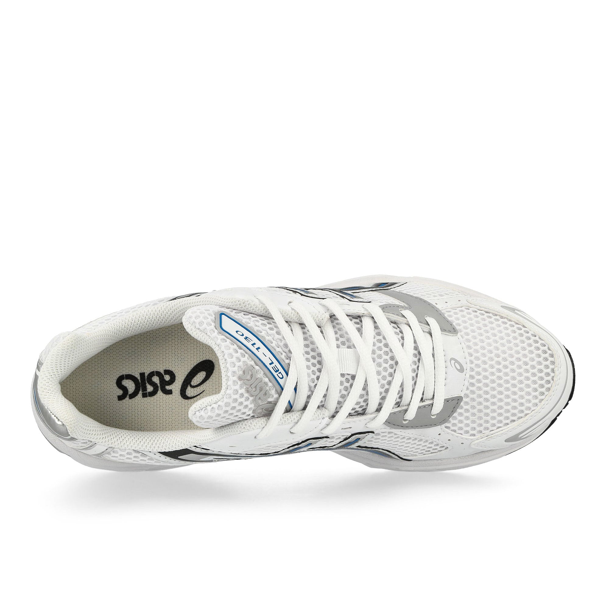 Asics Gel-1130 White / Tuna Blue Low Top Sneakers Detailfoto | Overkill