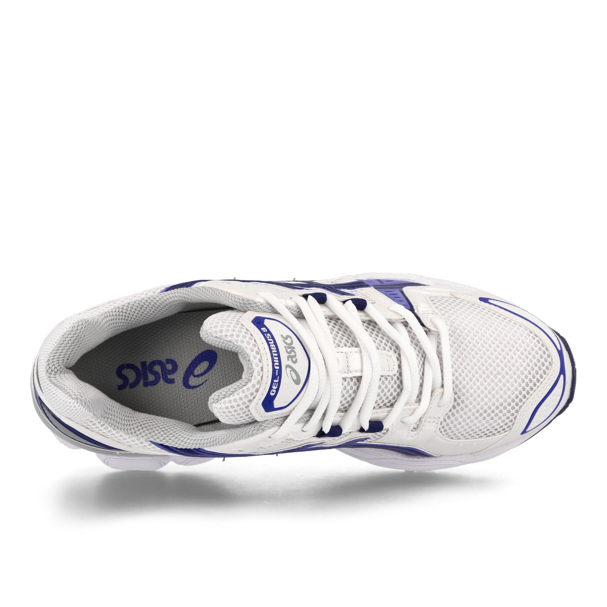 Asics Gel-Nimbus 9 White-Indigo Blue Sneakers Detailfoto | Overkill