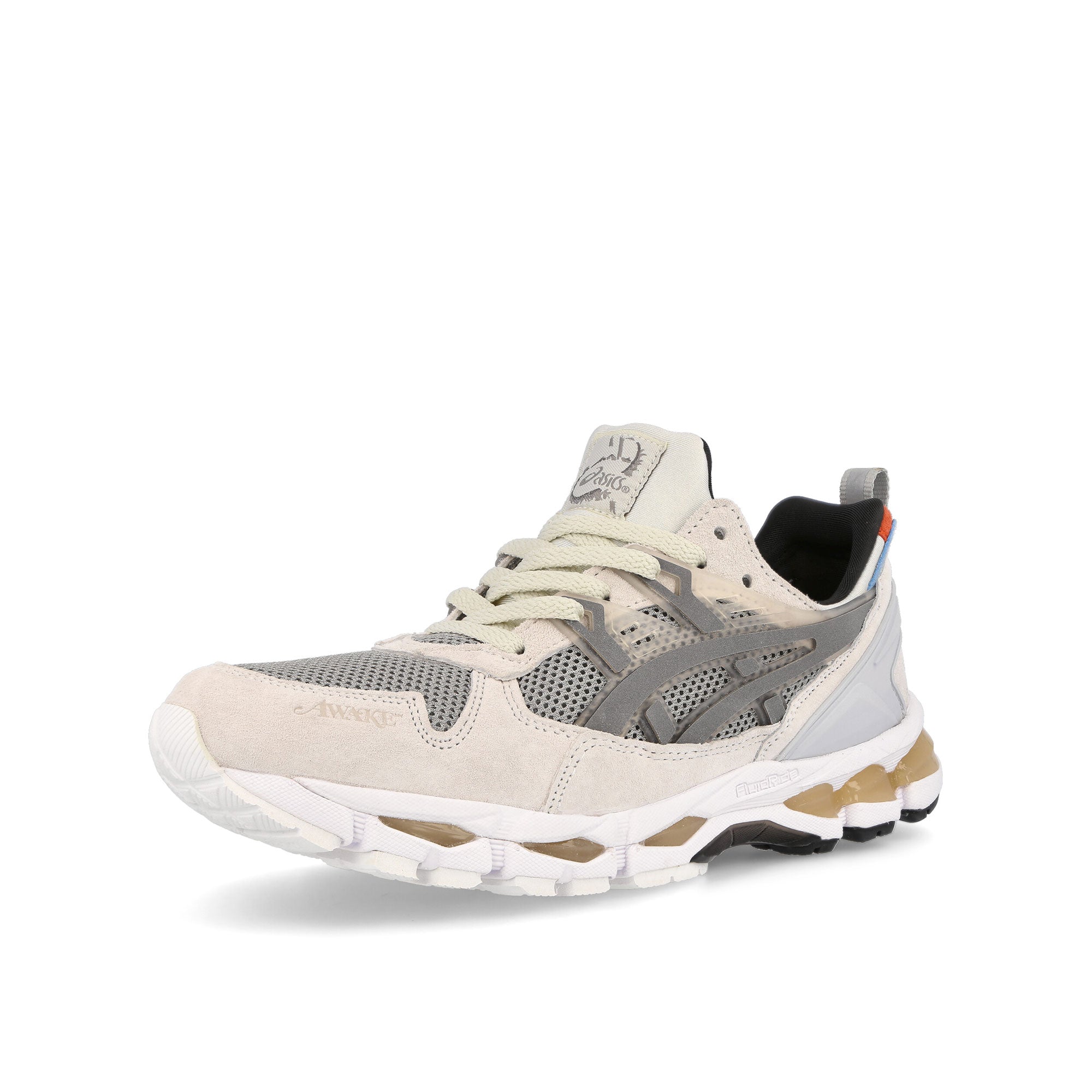 Asics Awake Ny x Asics Gel Kayano Trainer 21 Cool Grey-Pure Silver Low Top Sneakers Close Up | Overkill