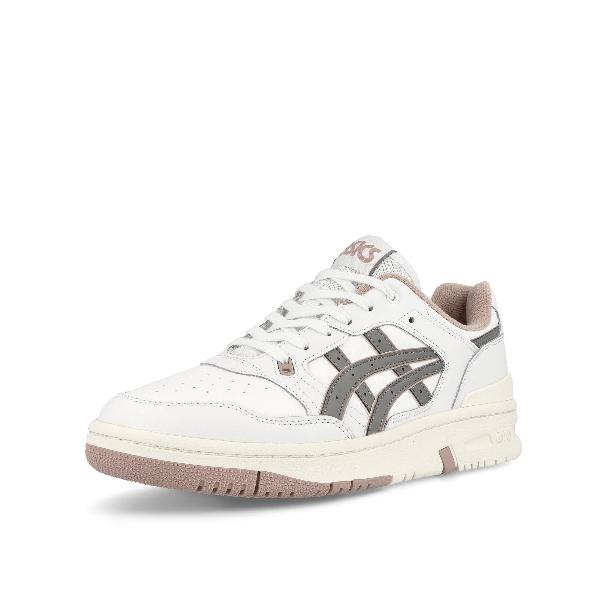 Asics EX89 White-Clay Grey Low Top Sneakers Close Up | Overkill