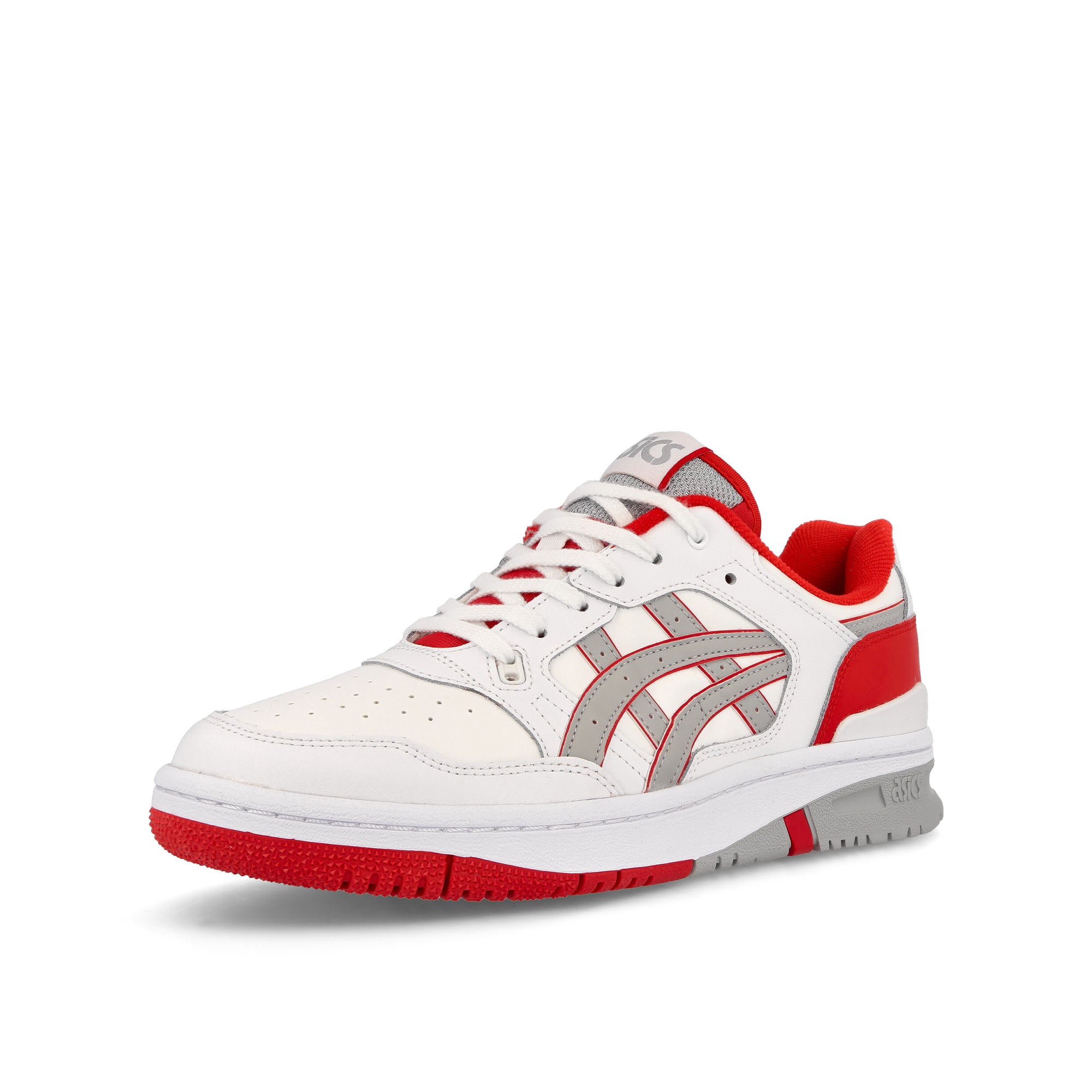 Asics EX89 White-Classic Red Low Top Sneakers Close Up | Overkill