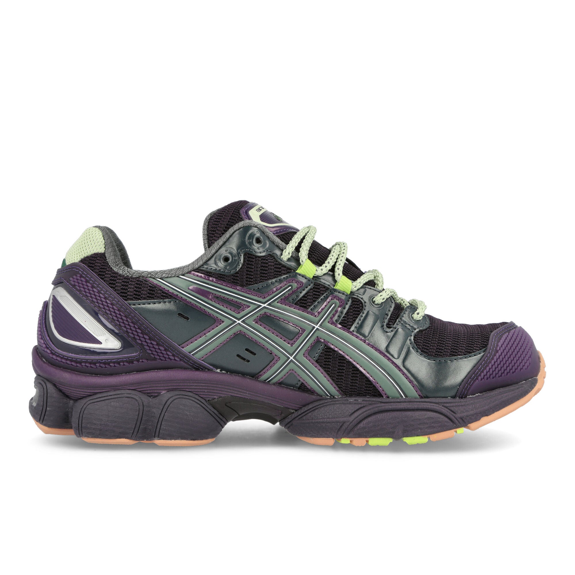 Asics Brain Dead x Asics Gel-Nimbus 9 Nightshade-Laurel Wreath Low Top Sneakers Silhouette | Overkill