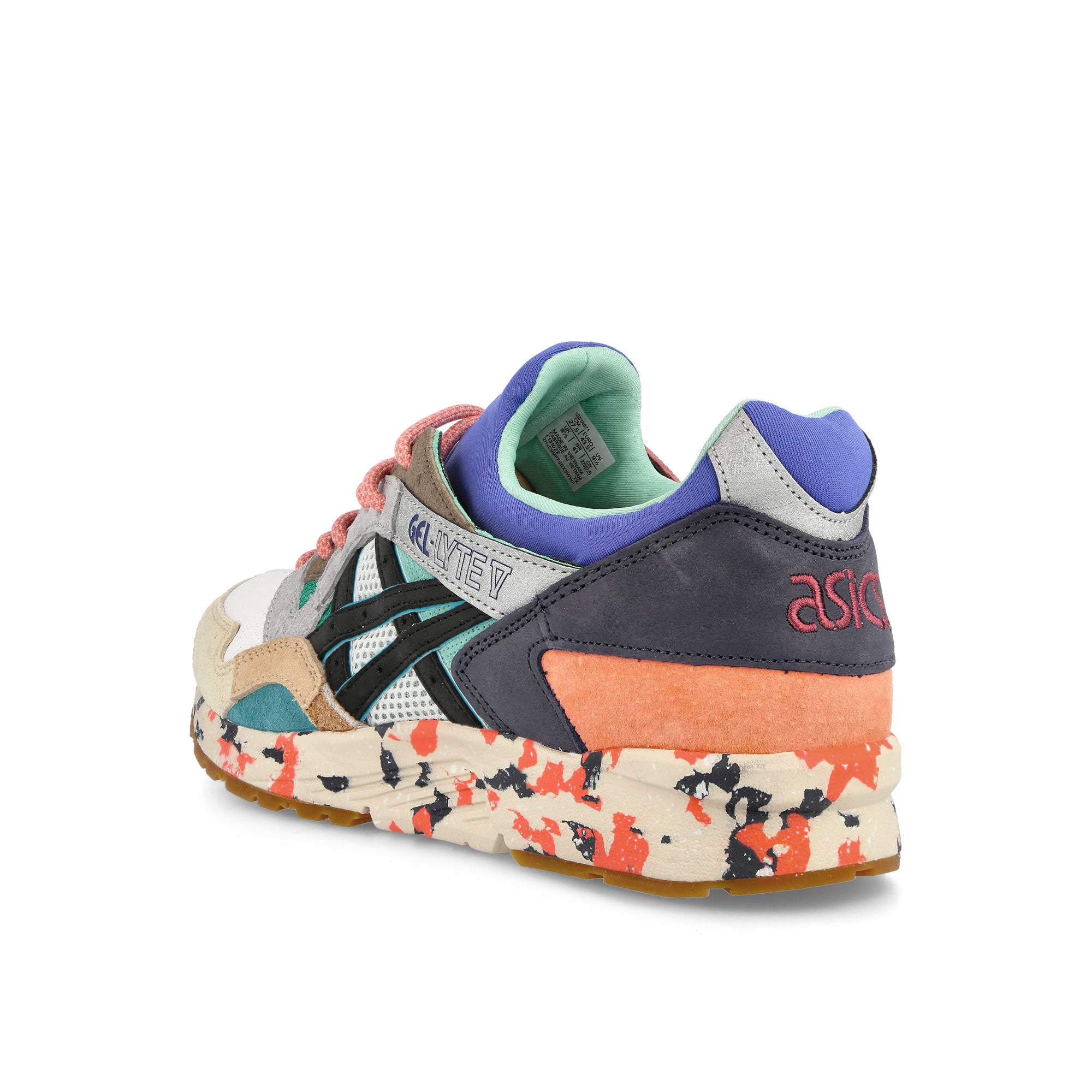 Asics Gel-Lyte V Multicolor / Multicolor Sneakers Close Up | Overkill