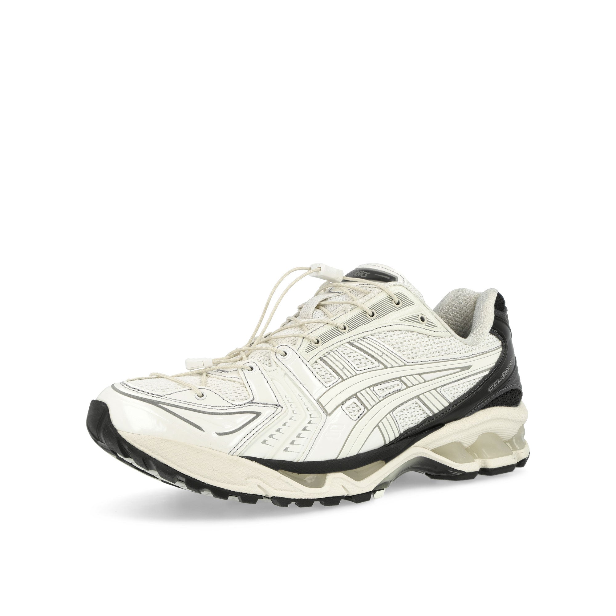 Asics Unaffected x Asics Gel-Kayano 14 Bright White / Jet Black Low Top Sneakers Close Up | Overkill