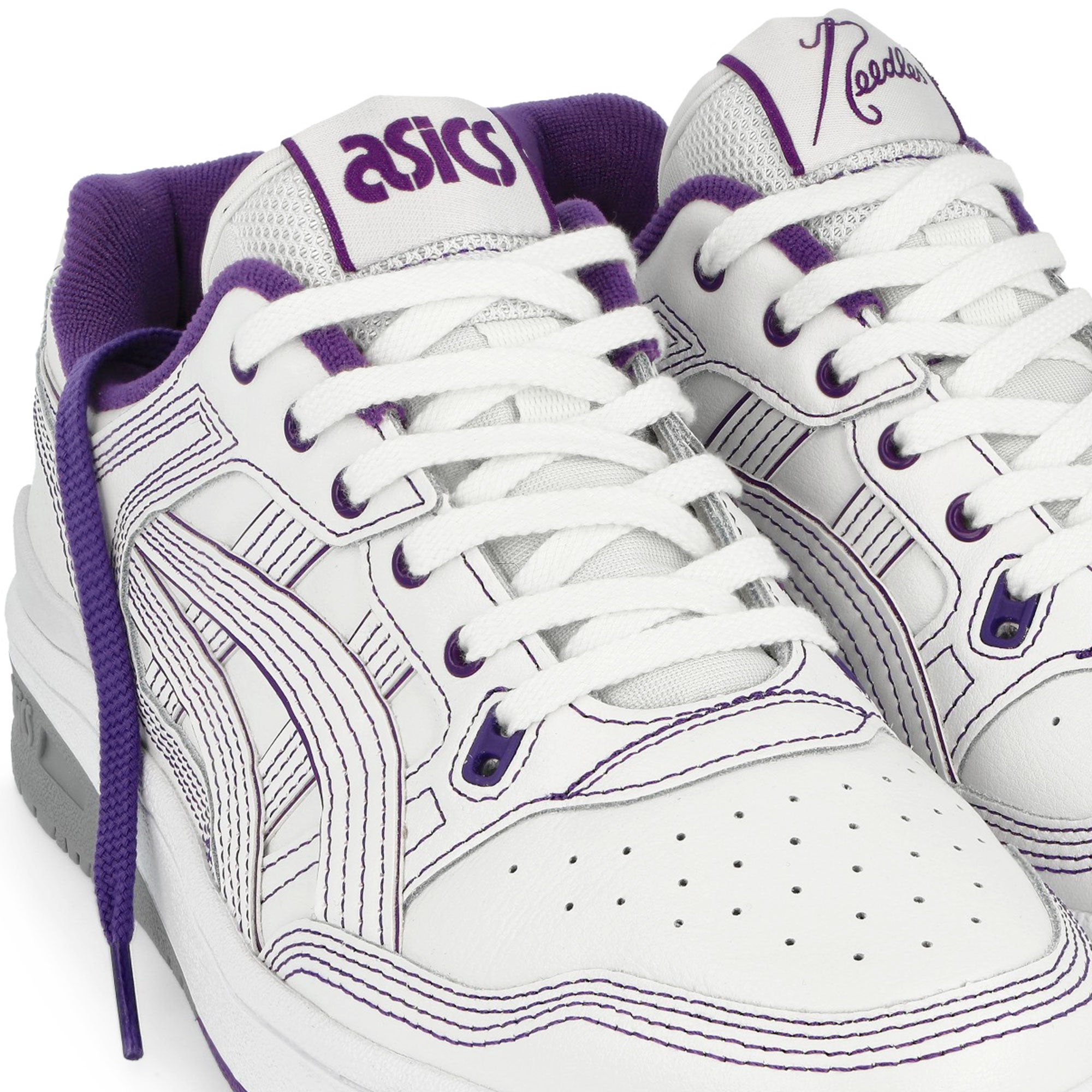 Asics EX89 White - Purple Grey Low Top Sneakers Detailfoto | Overkill