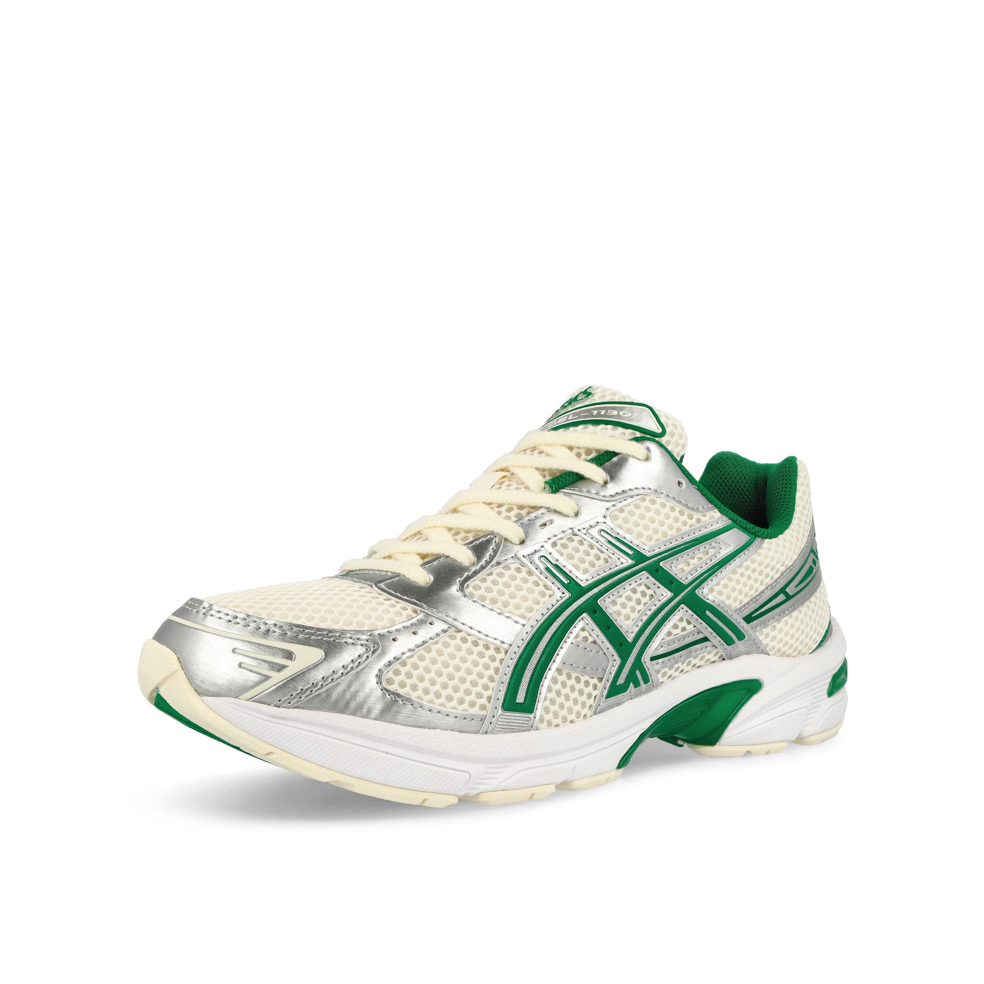 Asics Gel-1130 Cream / Kale Low Top Sneakers Close Up | Overkill