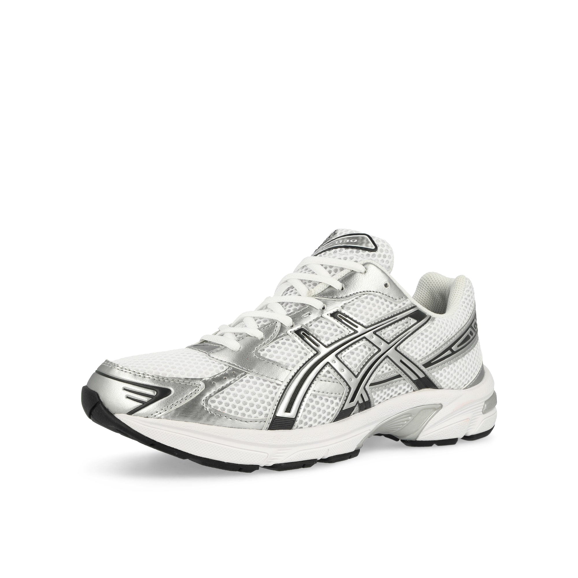 Asics Gel-1130 White / Pure Silver Low Top Sneakers Close Up | Overkill